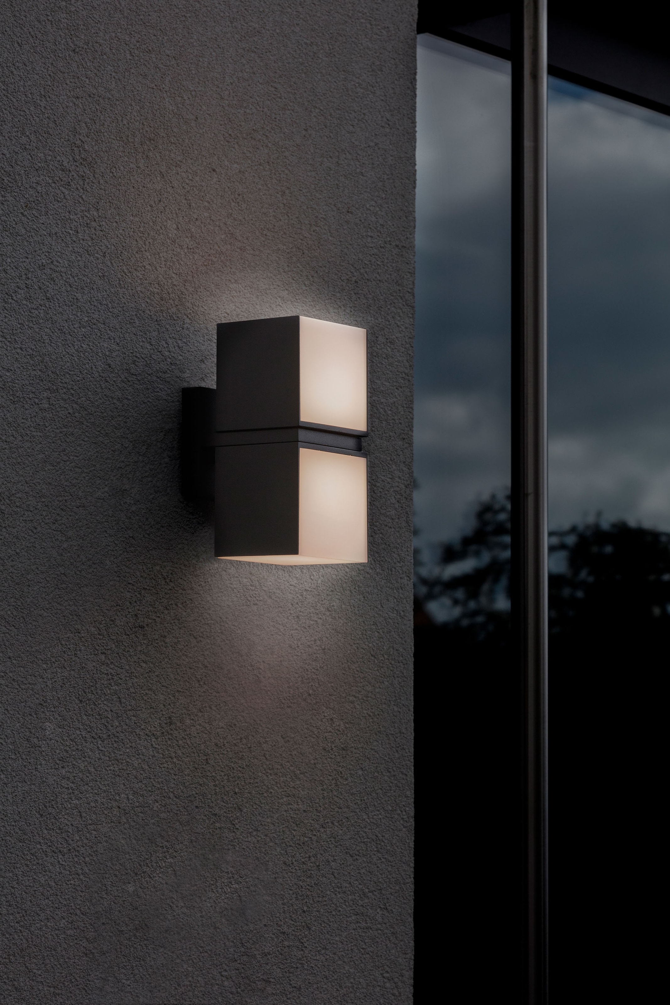 LUTEC LED Aussen-Wandleuchte »CUBA«, Leuchtmittel LED-Modul | LED fest integriert