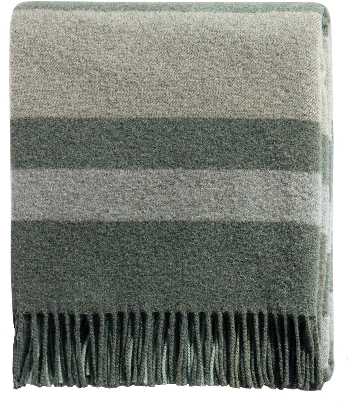 Biederlack Plaid »Moss Charming mit hochwertigen Fransen« Wolle-Kaschmir-Mix
