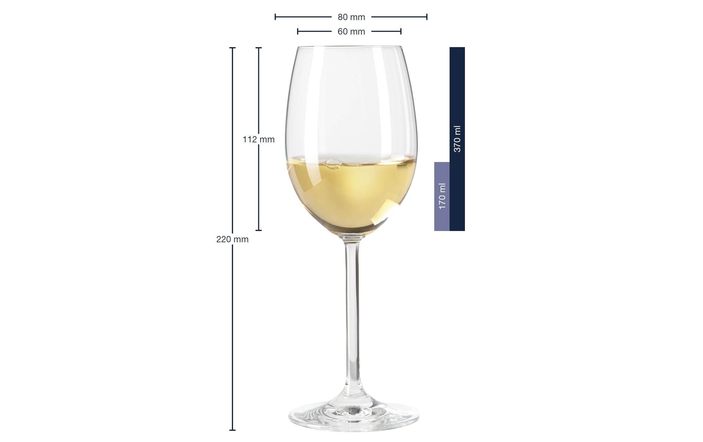 LEONARDO Weissweinglas »Leonardo Daily 370 ml«, (6 tlg.)