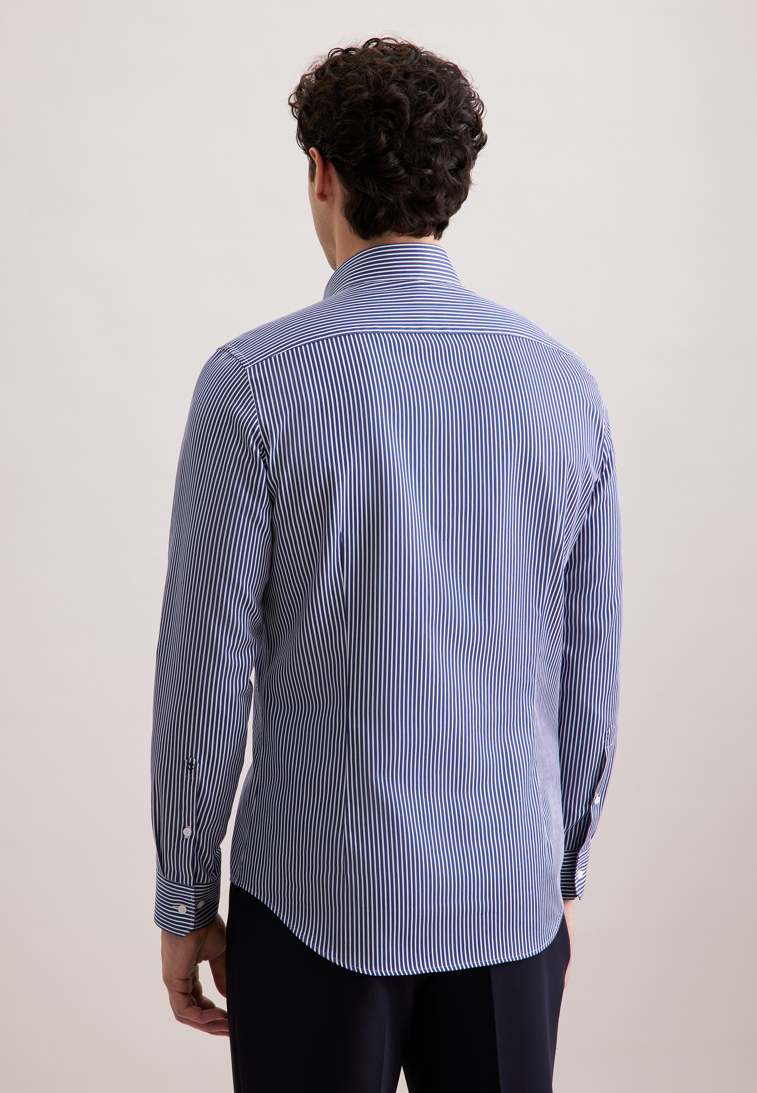 seidensticker Chemise d'affaires »Schwarze Rose« Shaped 1/1 Kentkragen Gestreift