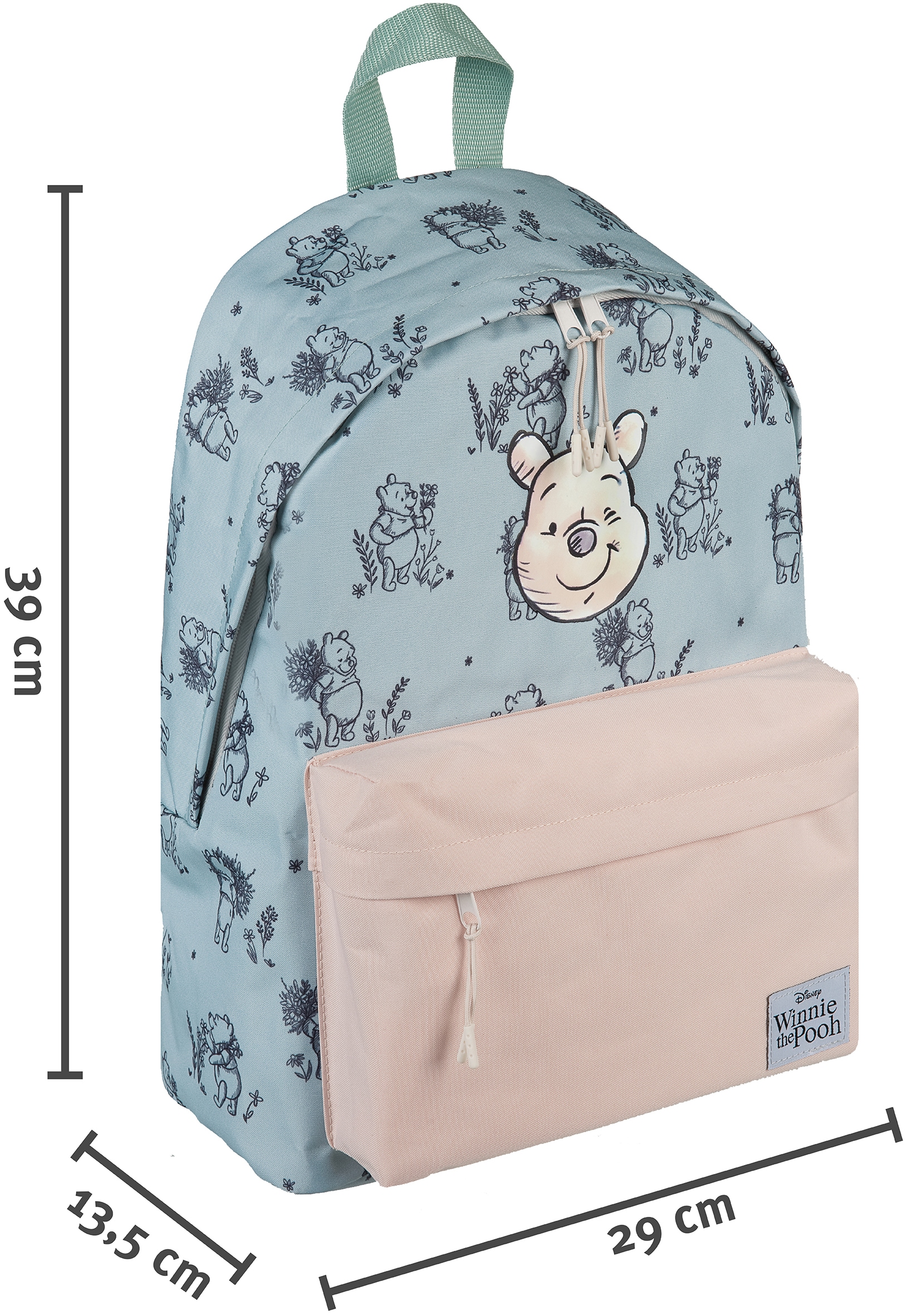 UNDERCOVER Sac à dos pour enfants »Winnie Pooh« incluant carnet A5 et trousse