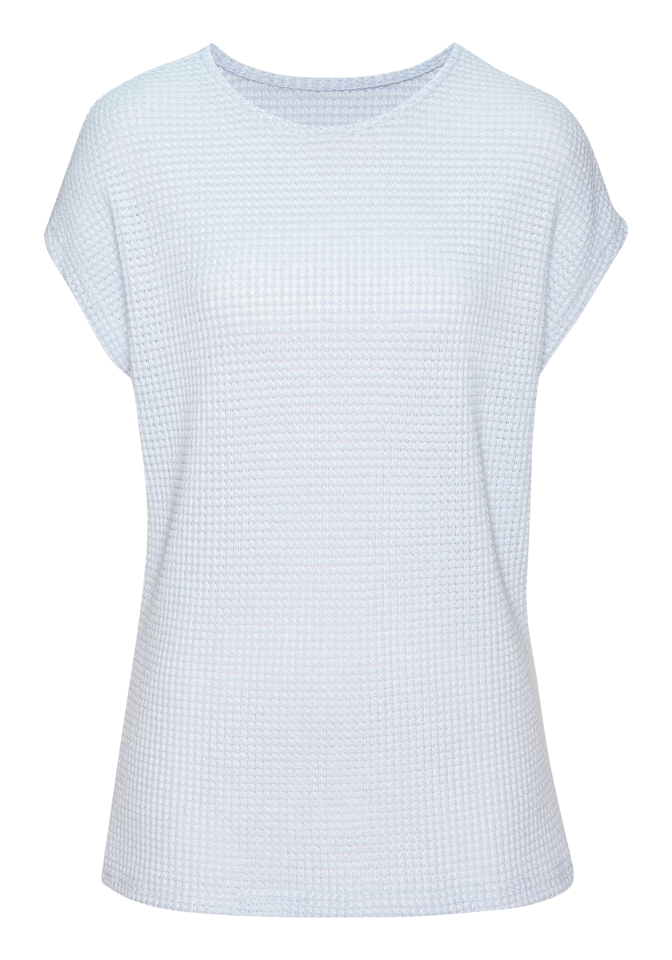 Vivance T-shirt à manches courtes »aus bügelfreiem Waffelstrick«