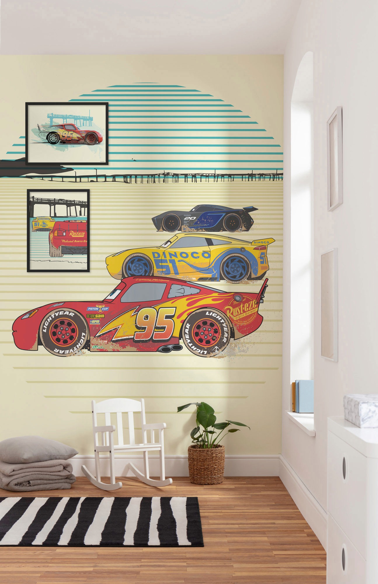 Komar Vliestapete »Digitaldruck Vlies -  Cars Stream Lines - Grösse 200 x 280 cm« bedruckt glatt Kinderzimmer