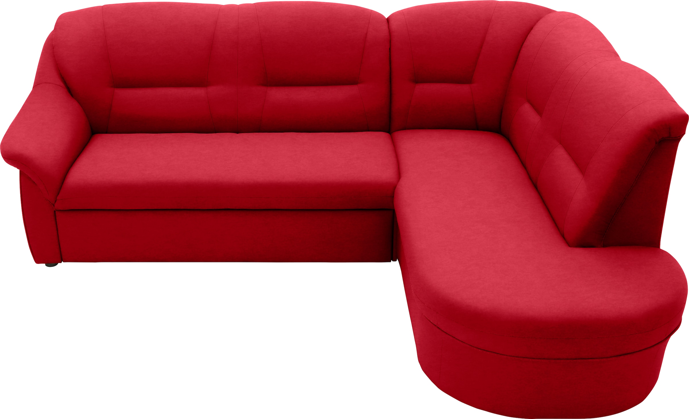 DOMO collection Ecksofa »Faenza für kleine Räume, Stellmasse 232,176cm, komfortabel, L-Form«, mit Ottomane, zeitlos, elegante Armlehnen, wahlweise mit Bettfunktion