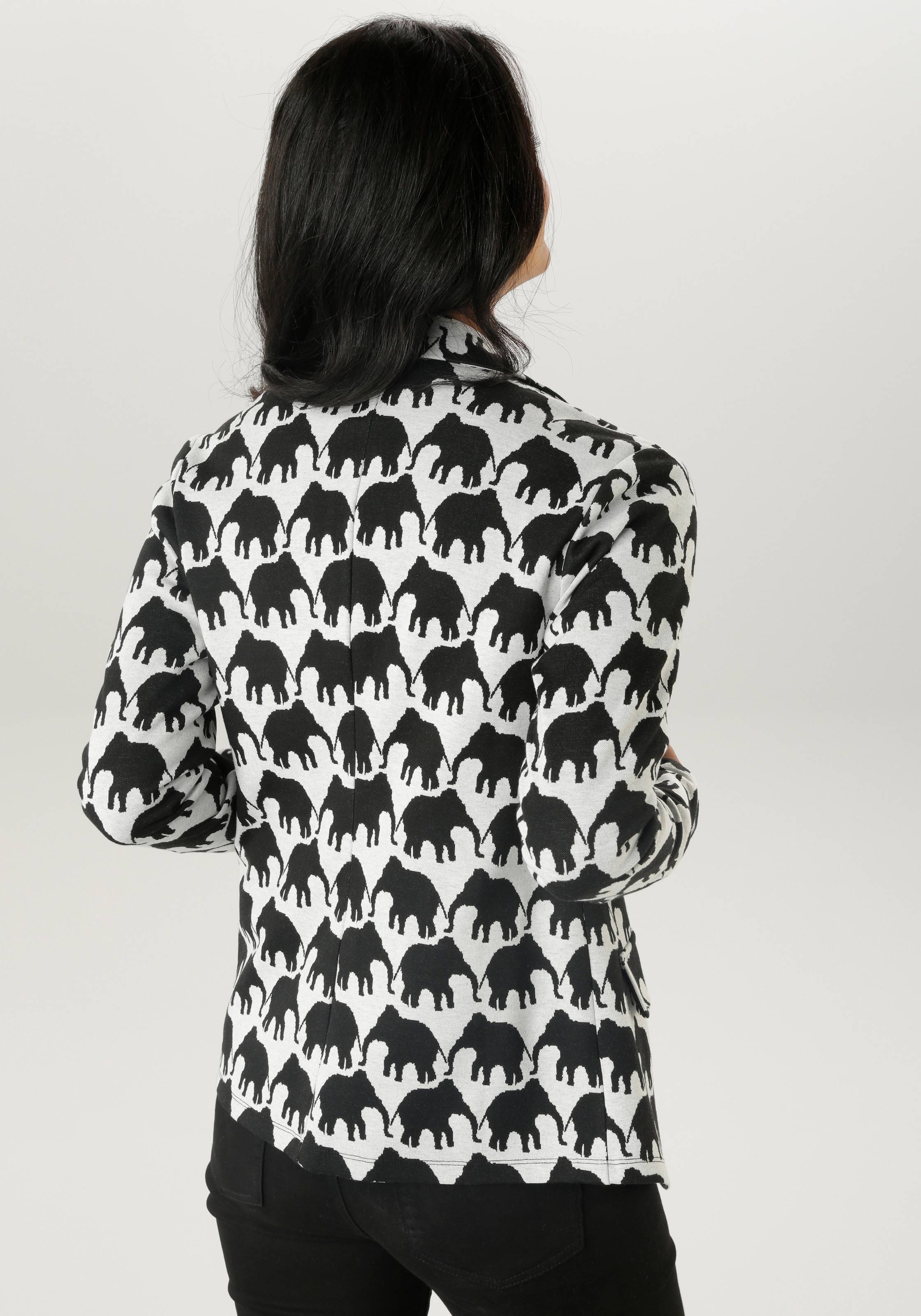 Aniston SELECTED Kurzblazer, in Jacquard-Qualität