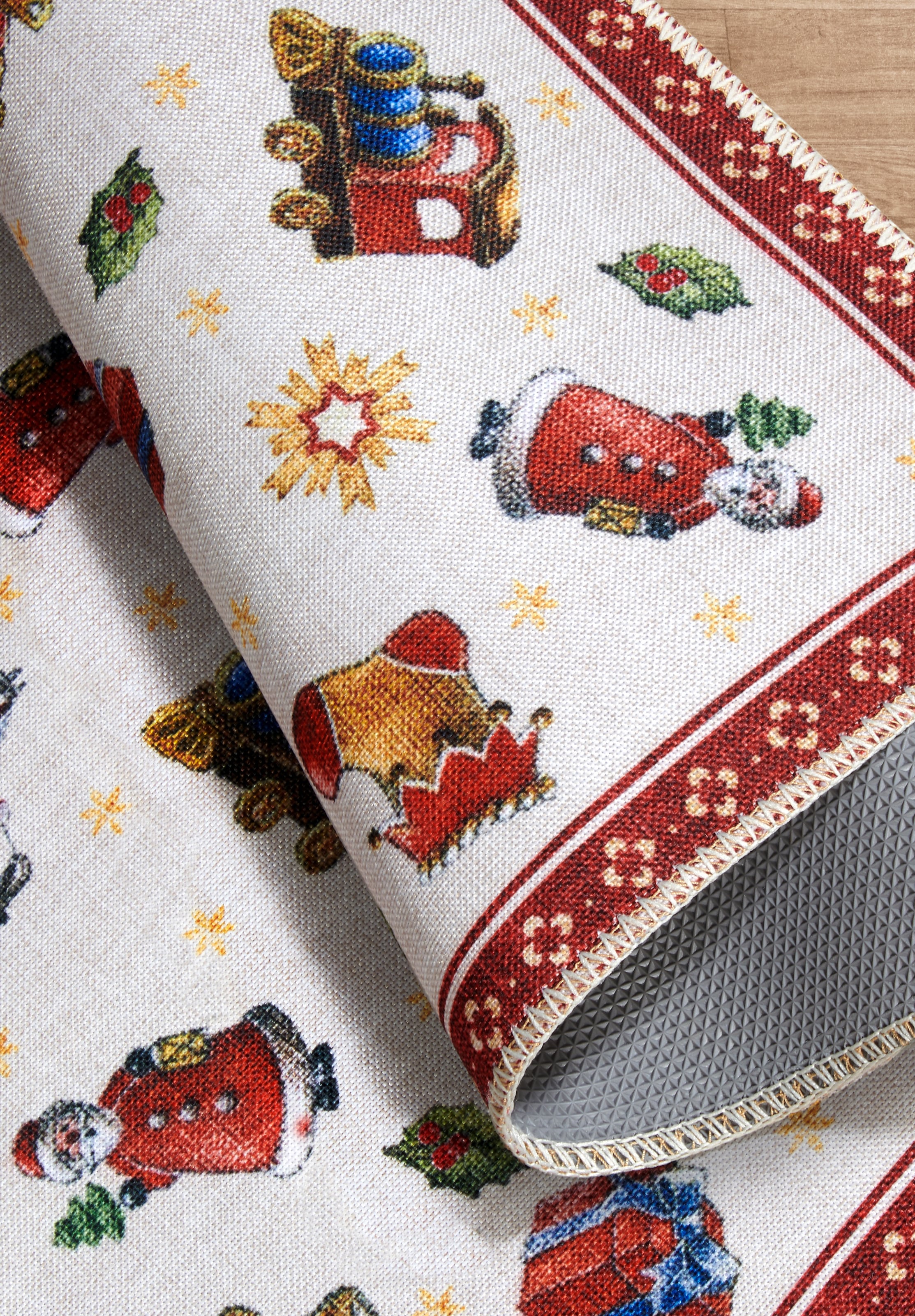 Villeroy & Boch Tapis »Nostalgic Toy's Delight, eckig, rund und Läufer« Rectangulaire 3 mm Höhe Weihnachten, Wohnzimmer, Flur, Geschenk, Toys Delight, Dekoration