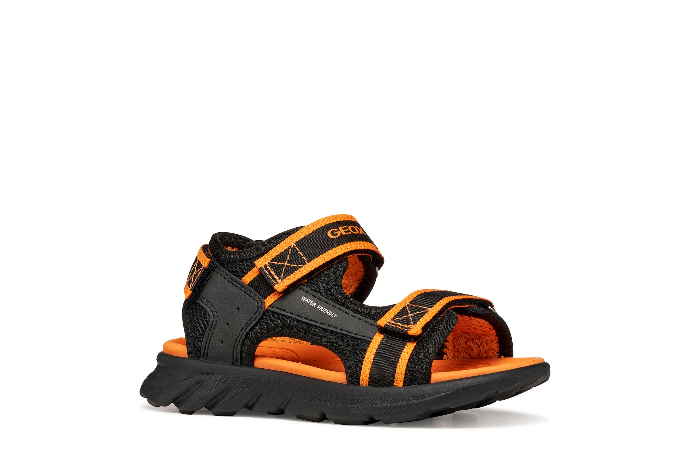 Image of Geox Sandale "J SANDAL AIRADYUM BO" Klettschuh, Freizeitschuh mit Grössenschablone zum Download