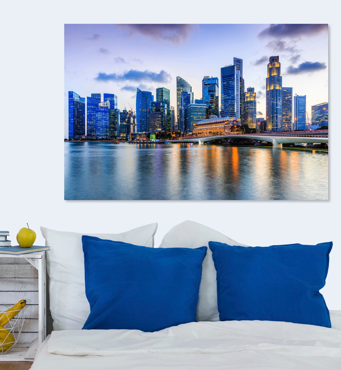 queence Tableau en verre acrylique »Stadt« Fine Art-Print in Galeriequalität