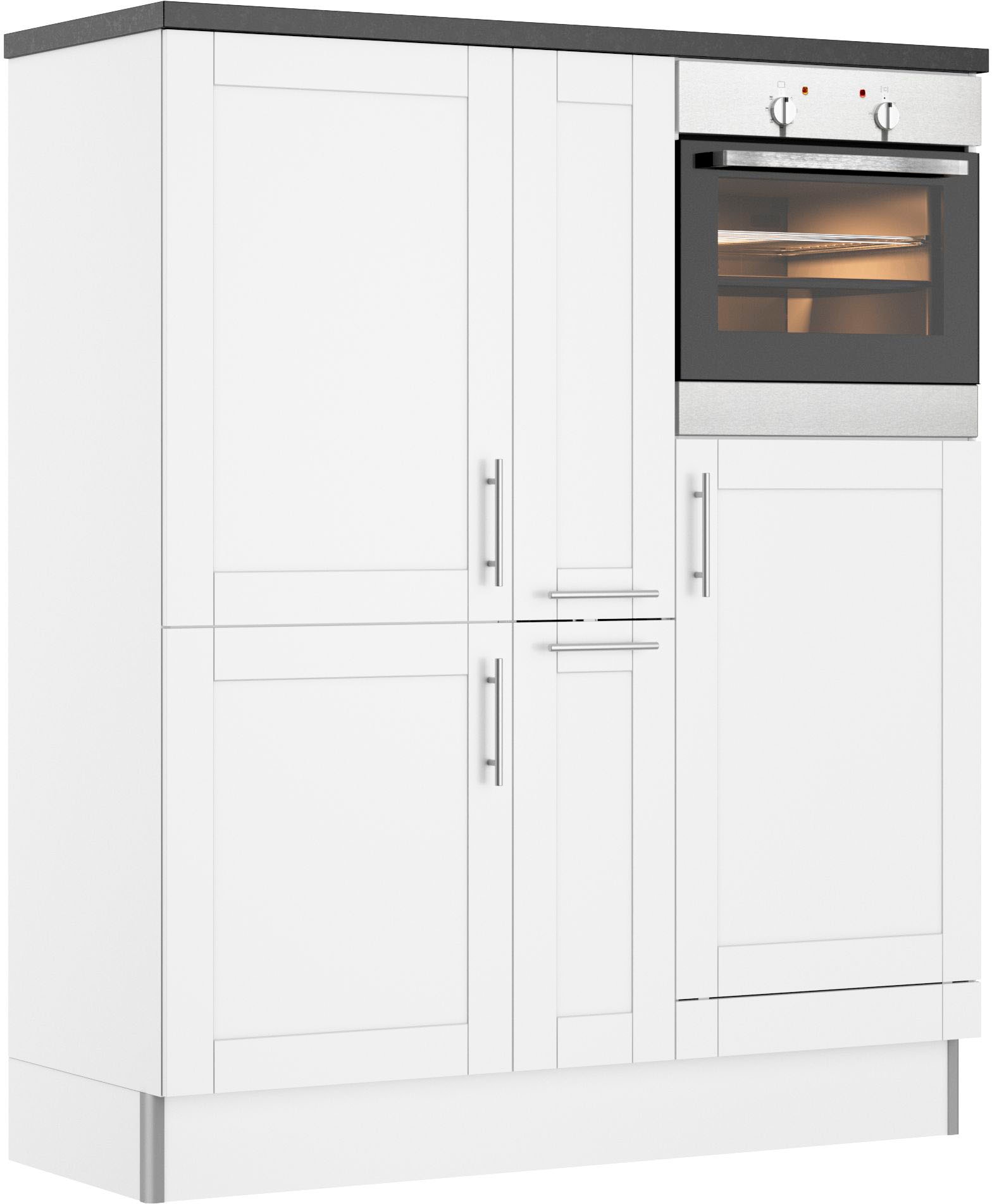 KOCHSTATION Pantryküche »KS-Ahus«, Breite 150 cm,wahlweise mit E-Geräten,Soft-Close-Funktion