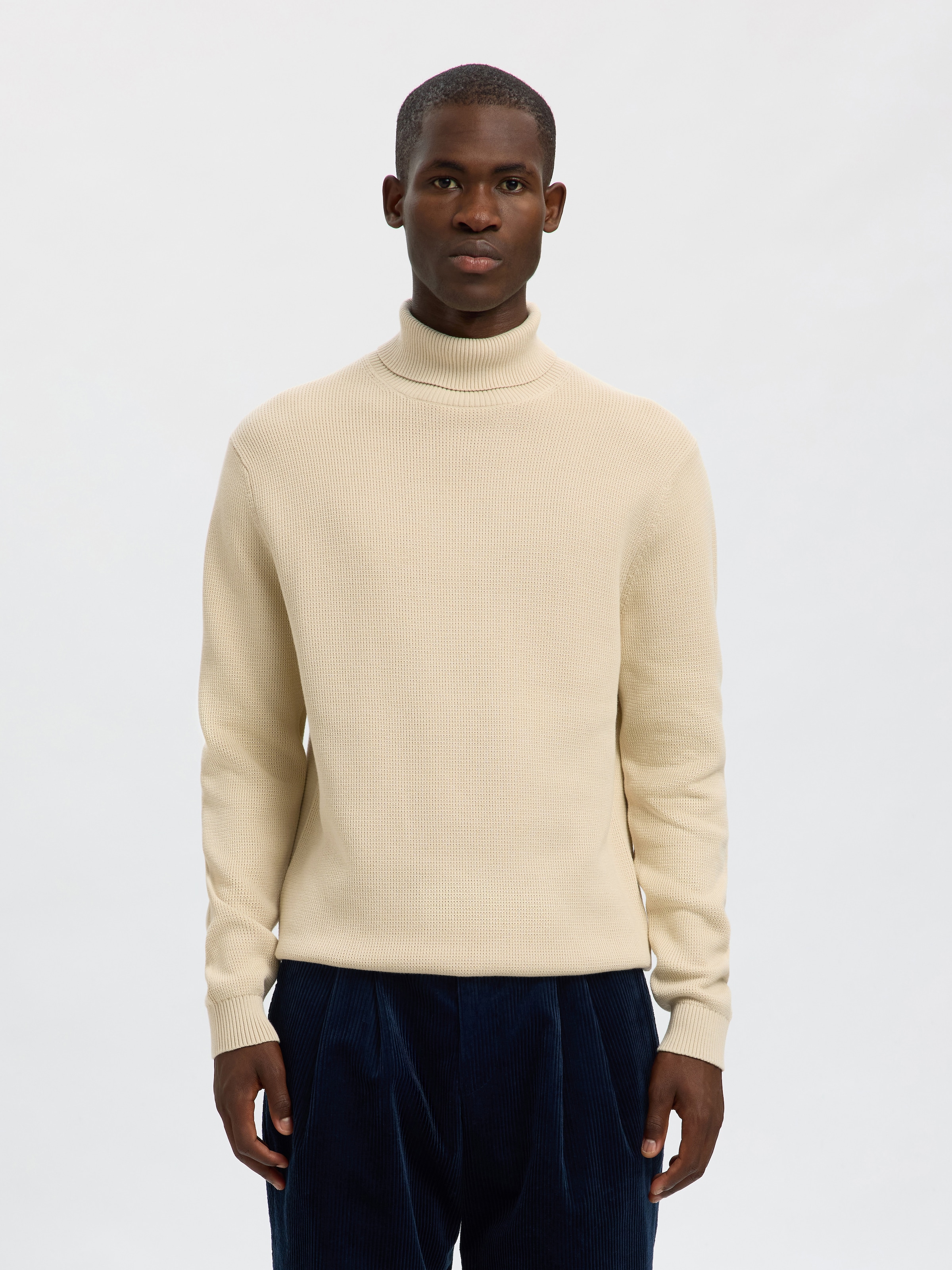 Image of SELECTED Rollkragenpullover "SLHDANE LS KNIT STRUCTURE ROLL NECK NOOS"