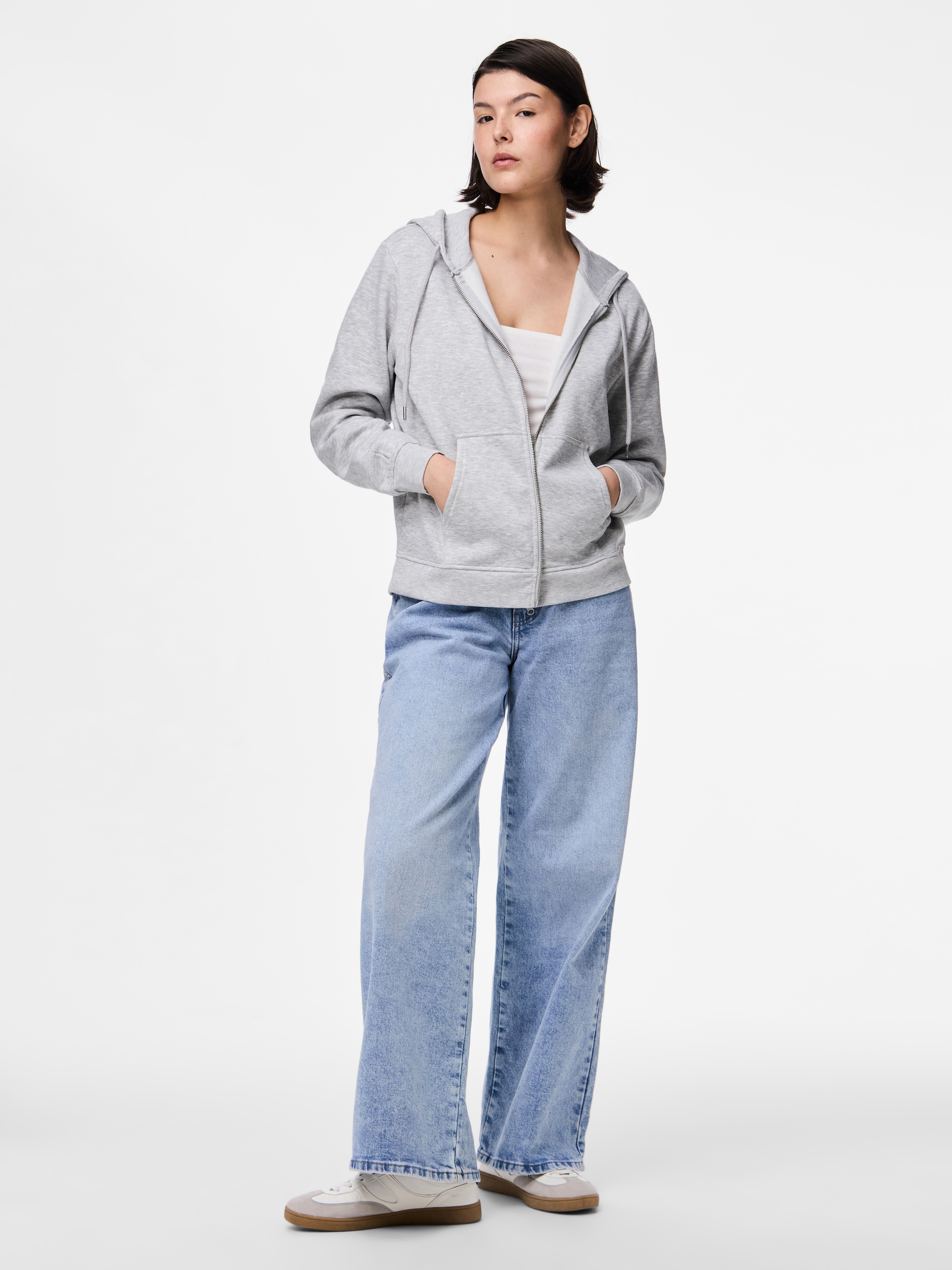 pieces Kapuzensweatshirt »PCCHILLI LS ZIP HOODIE NOOS BC«