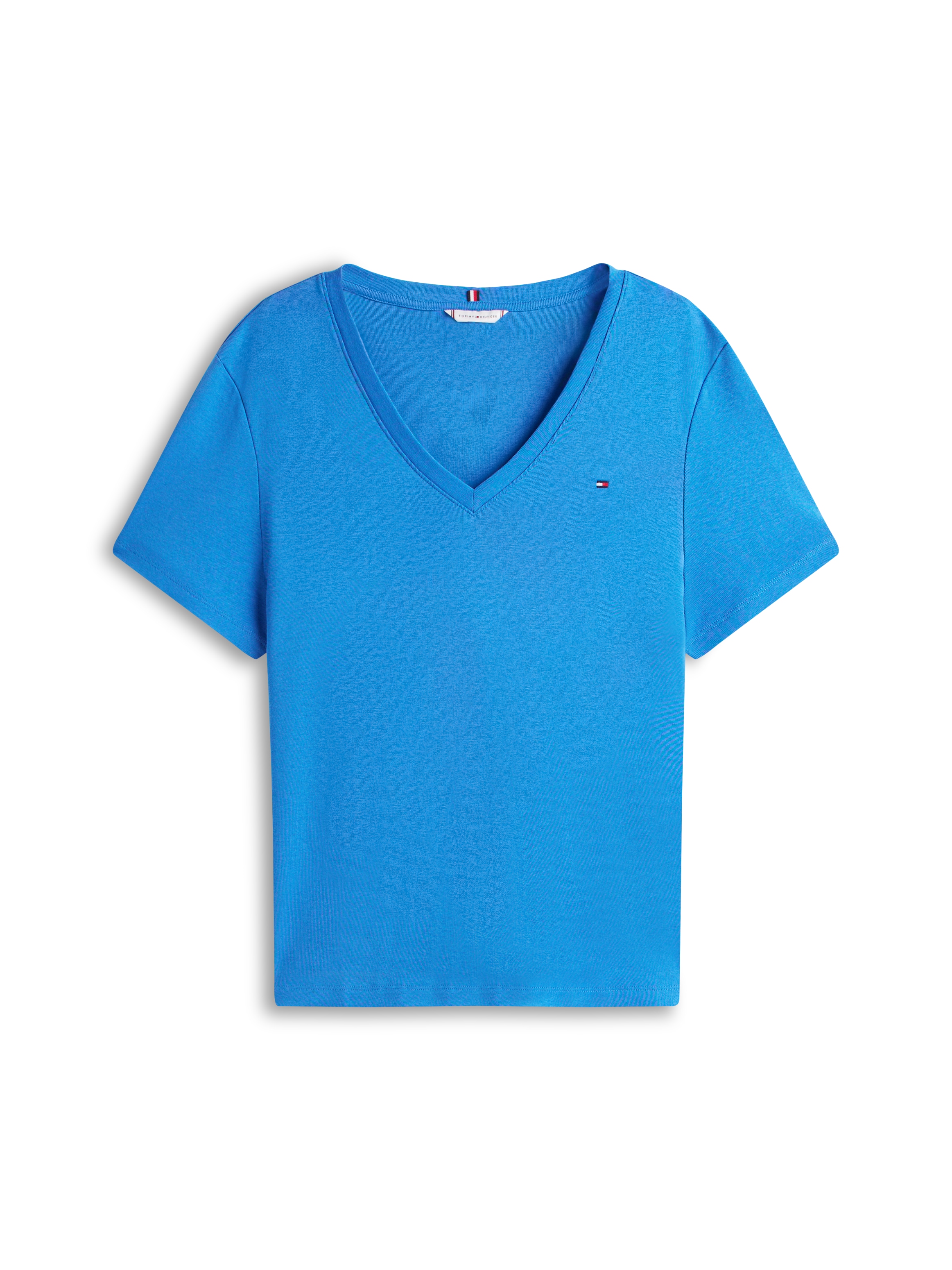 Tommy Hilfiger Curve V-Shirt »CRV SLIM CODY V-NK SS« in grossen Grössen, Baumwoll-Qualität