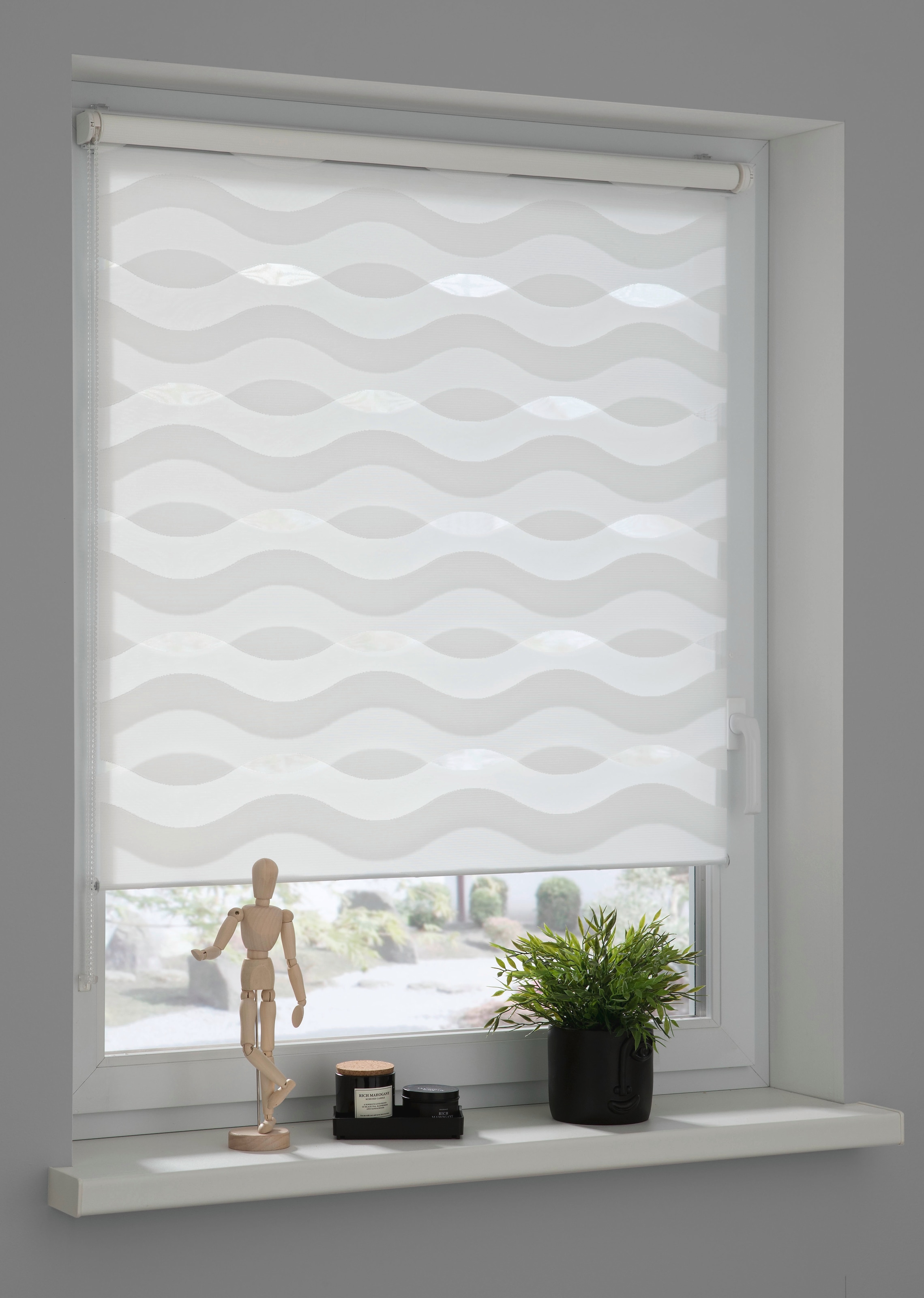 SCHÖNER WOHNEN-Kollektion Store double »Tilda« Transparent protection visuelle Avec perçage / sans perçage suspendu librement à pince, technique de store argentée ou blanche