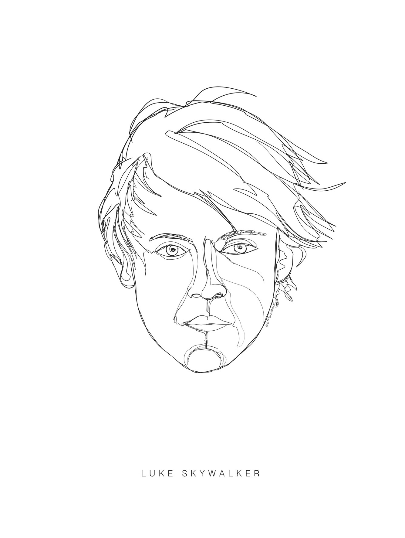 Image of Komar Poster »Star Wars Classic Force Faces Luke«, Star Wars bei Ackermann Versand Schweiz