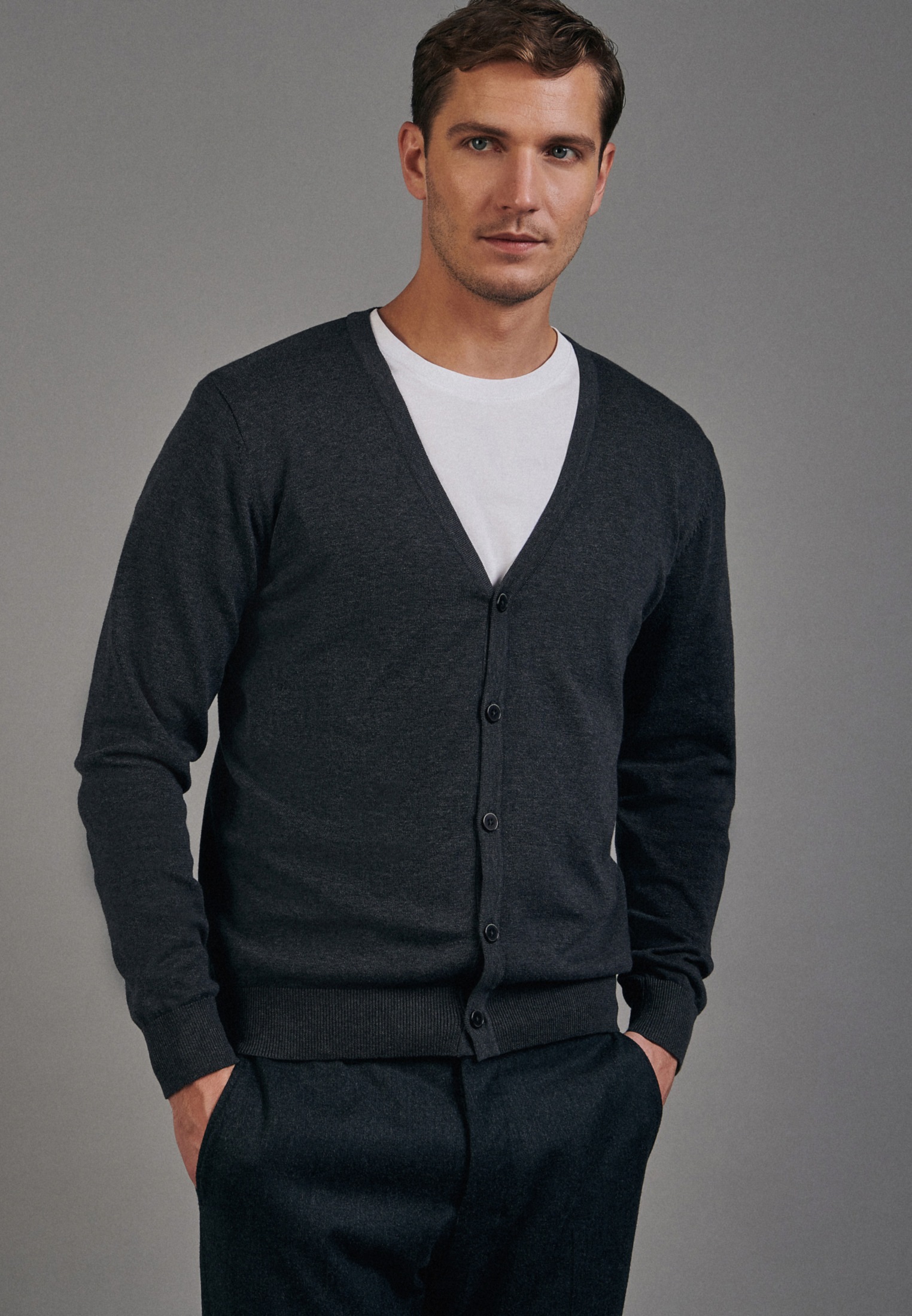 Image of seidensticker Strickjacke »Schwarze Rose«, Cardigan Uni bei Ackermann Versand Schweiz