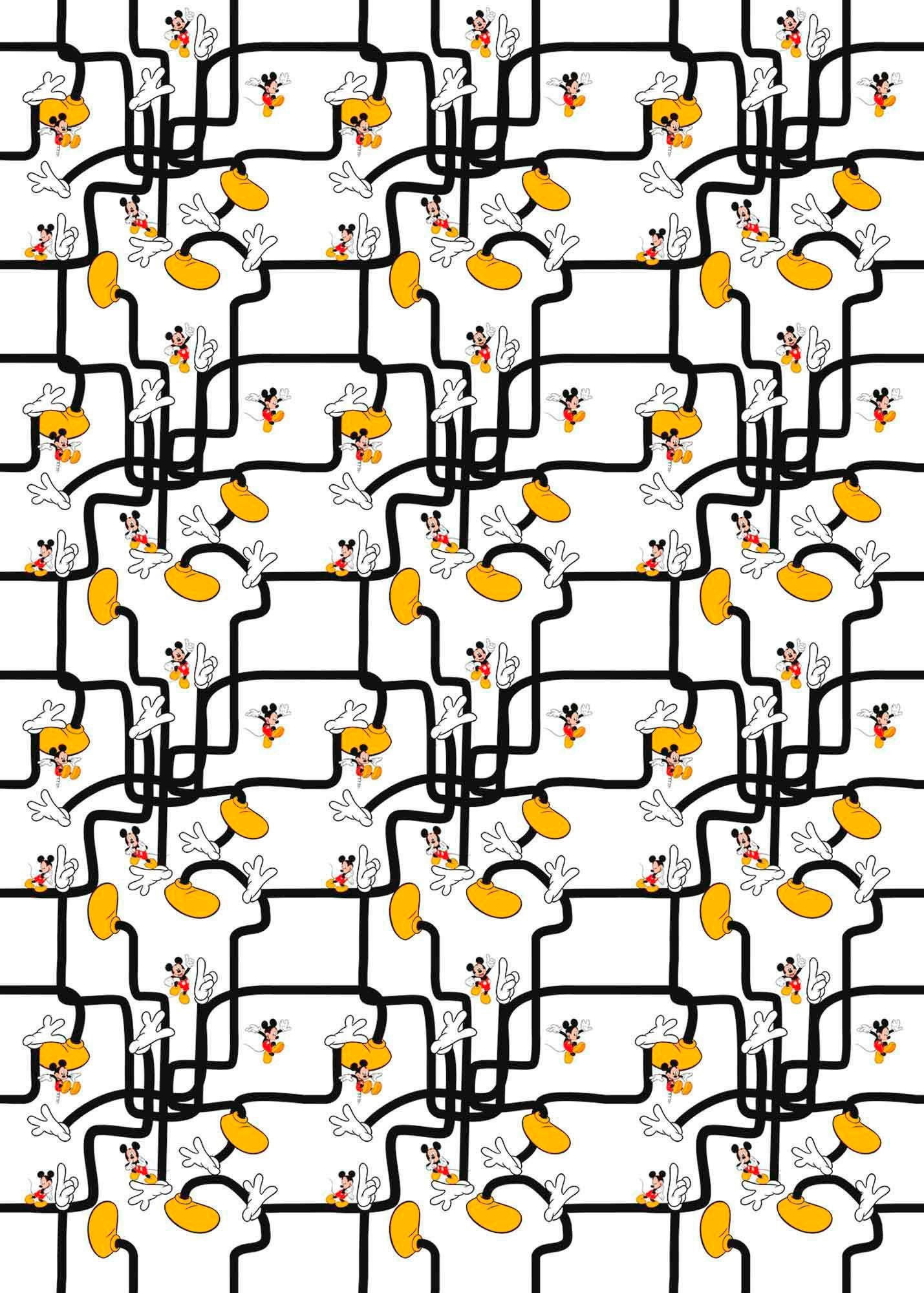 Image of Komar Vliestapete »Mickey Mouse - Foot Labyrinth«, Comic bei Ackermann Versand Schweiz