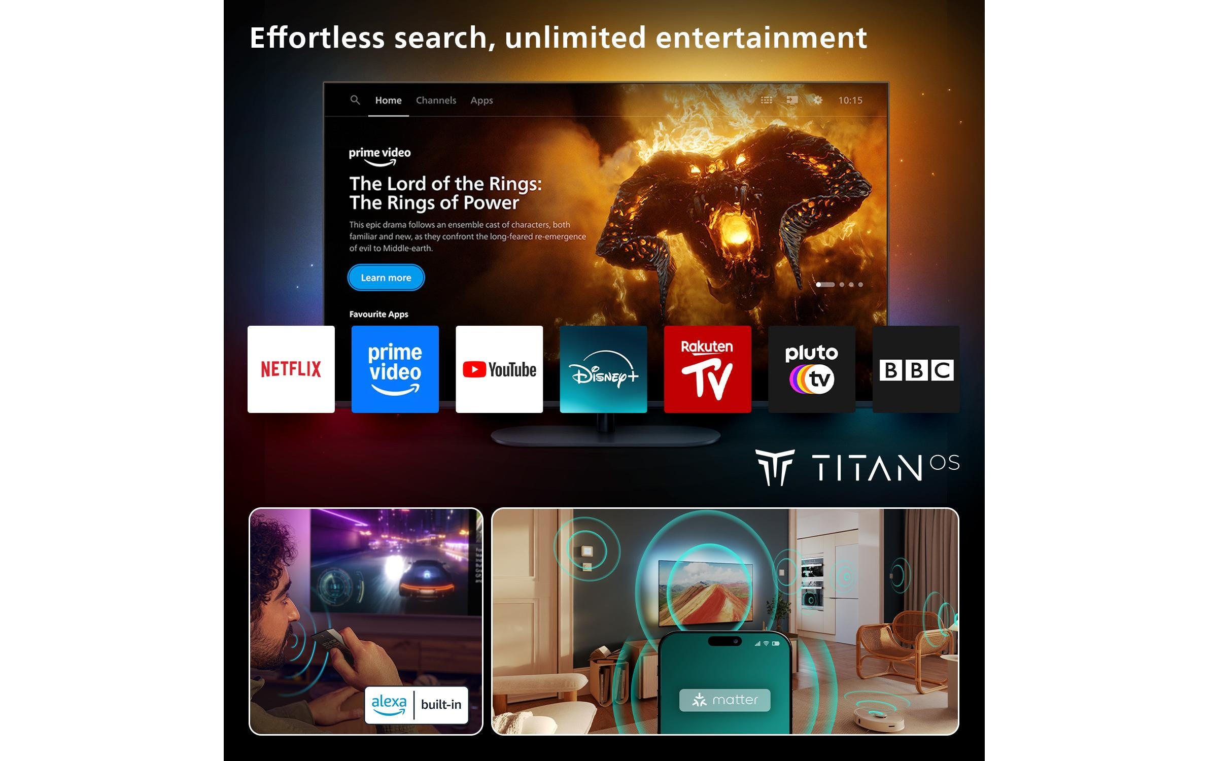 Philips QLED-Fernseher »85PUS8500/12 85«, 4K Ultra HD