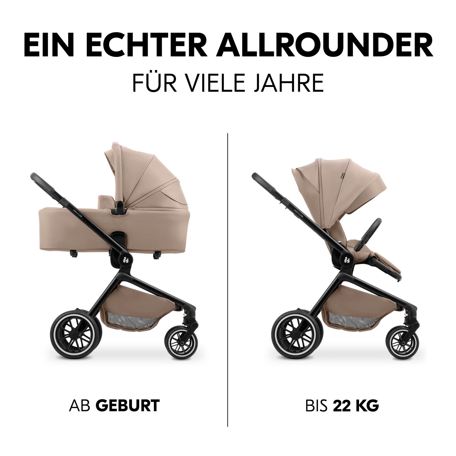 Hauck Poussette combinée »Move N Care Set« 22 kilos belastbar bis 22 kg