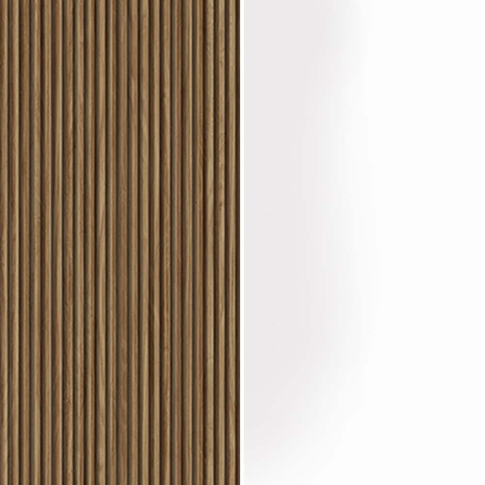 INOSIGN Sideboard »Vega Sideboard,Kommode,220 cm«, mit 4 Türen und 3 Schubladen,Fronten mit Rillen-Optik