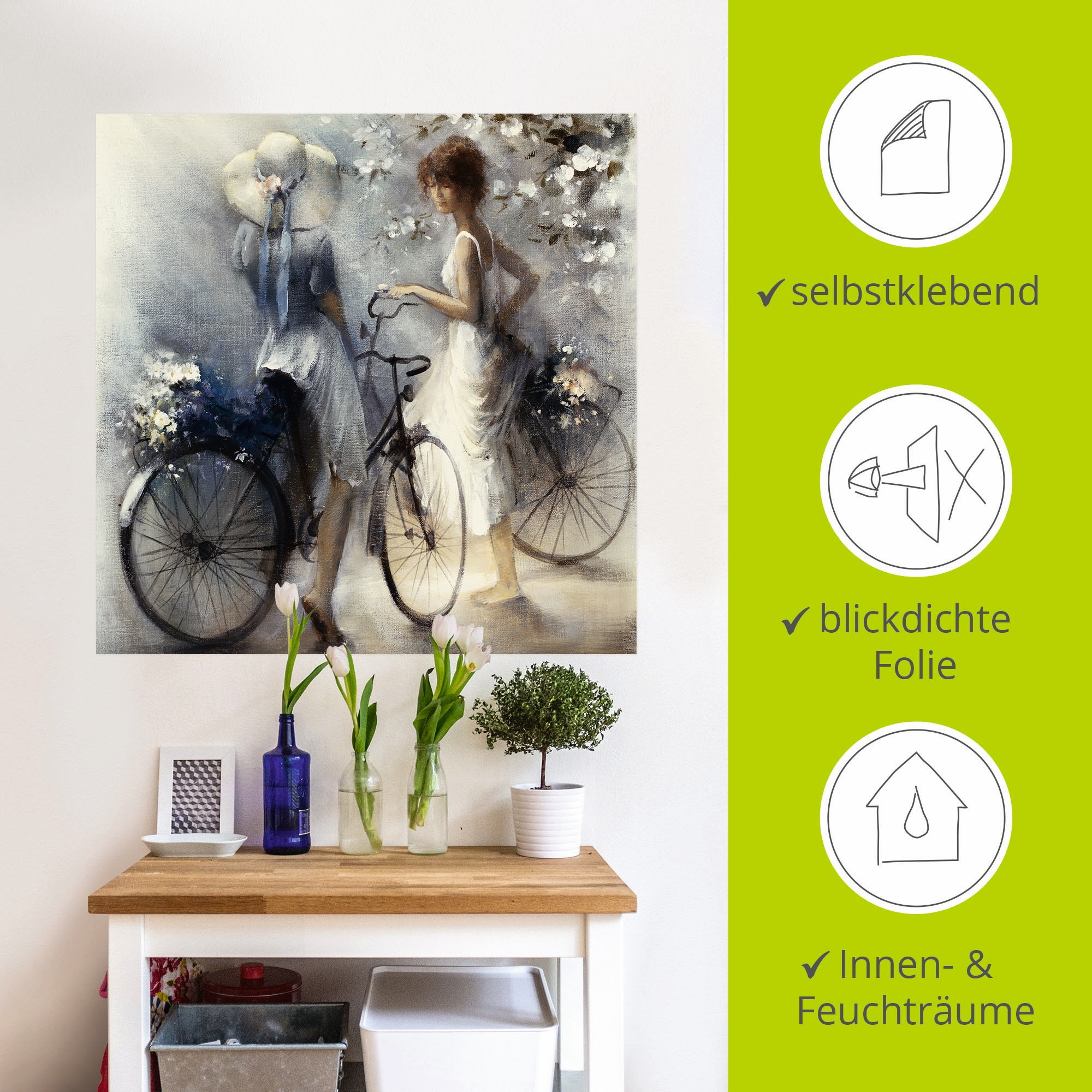 Artland Wandbild »Frühling III«, Frau, (1 St.), als Leinwandbild, Poster, Wandaufkleber in verschied. Grössen