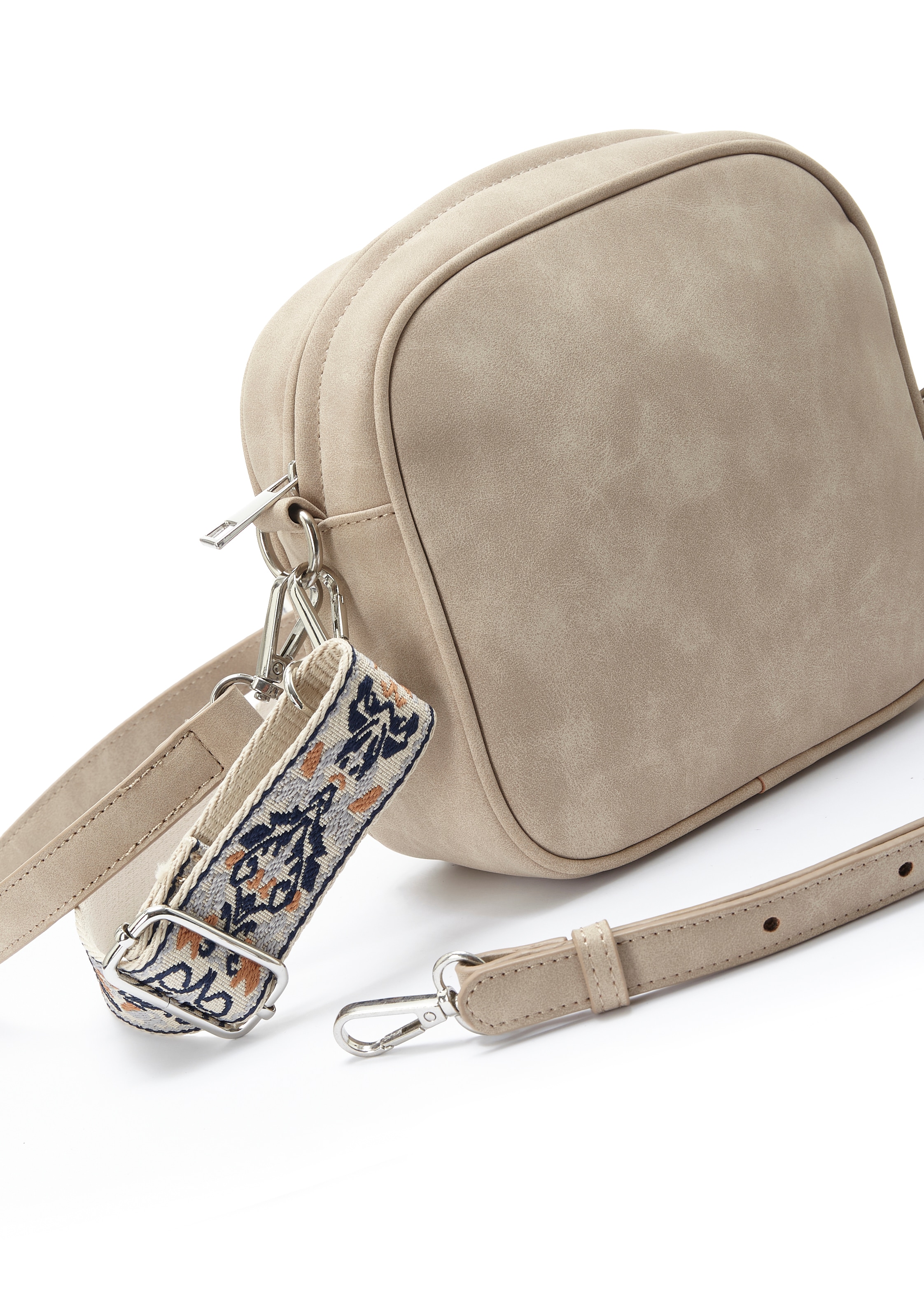 Vivance Umhängetasche, Handtasche, Crossbody-Bag mit auswechselbaren Schulterriemen VEGAN