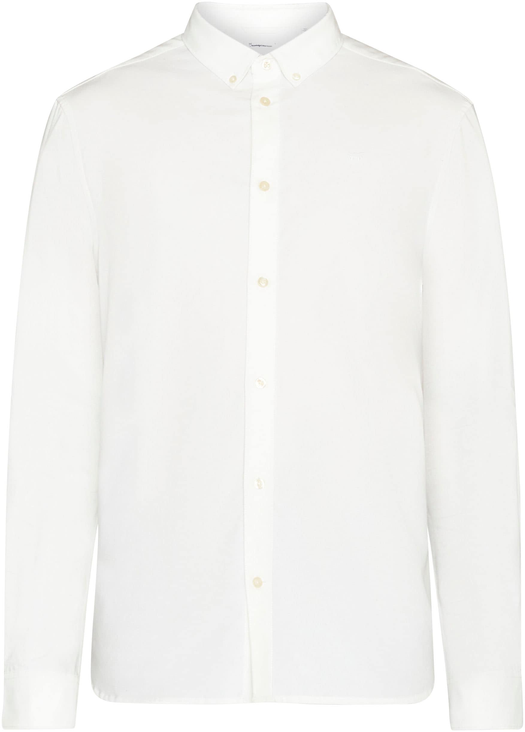 KnowledgeCotton Apparel Langarmhemd »HARALD«, mit Button-Down-Kragen