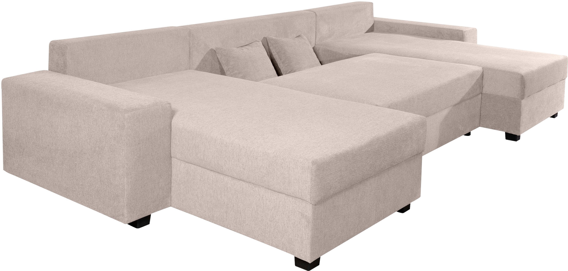 GOODproduct Wohnlandschaft »Alexa« Wohnlandschaft,2  Ottomane,Bonnelfederkern,Schlaffunktion