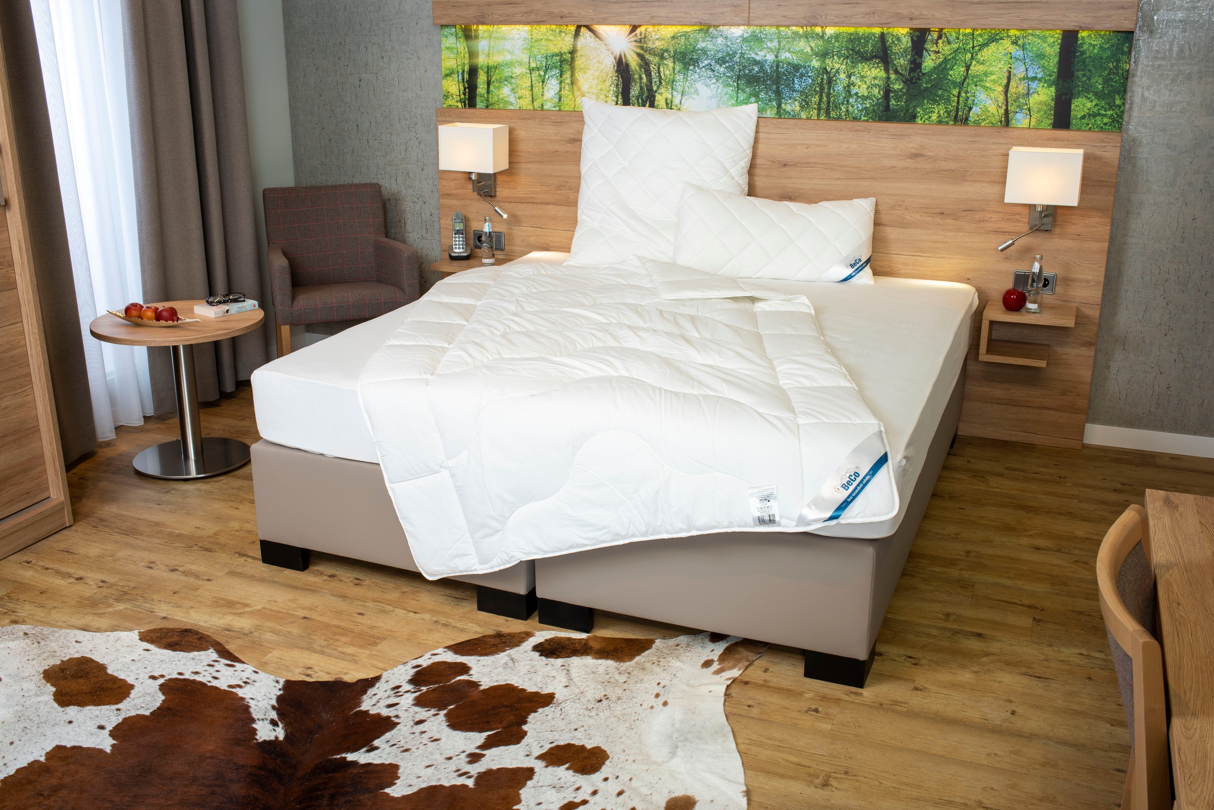 Beco Microfaserbettdecke »BeCo Medibett MF50 Made in Green 135x200 cm und weitere Grössen« normal Füllung Polyester Bezug Baumwolle 1 Stk. tlg. Made in EU, allergiker geeignet (Hausstauballergiker)