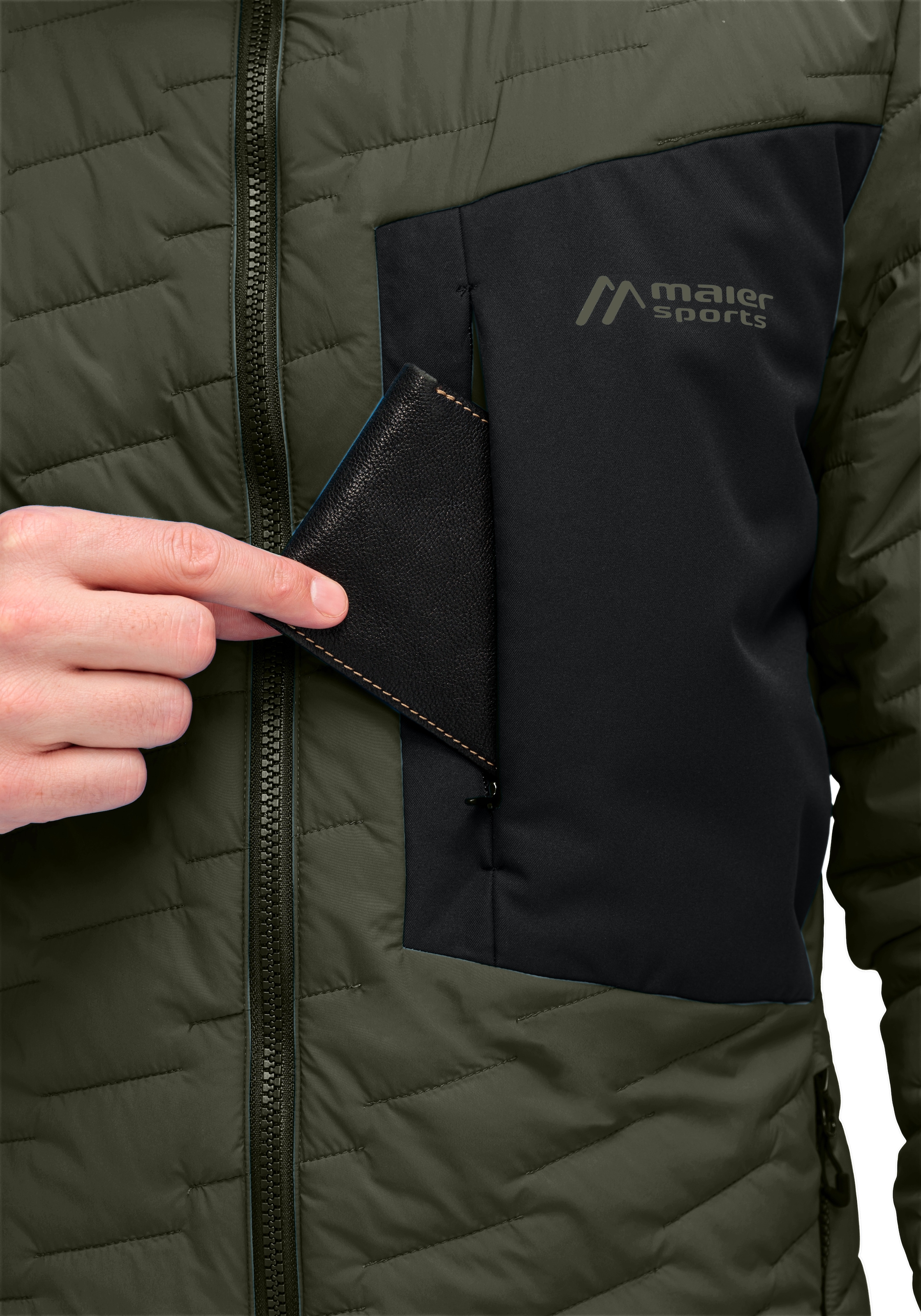 Maier Sports Veste fonctionnelle »Donovaly M« Herren Outdoorjacke, Primaloft Jacke mit 3 RV-Taschen und Kapuze
