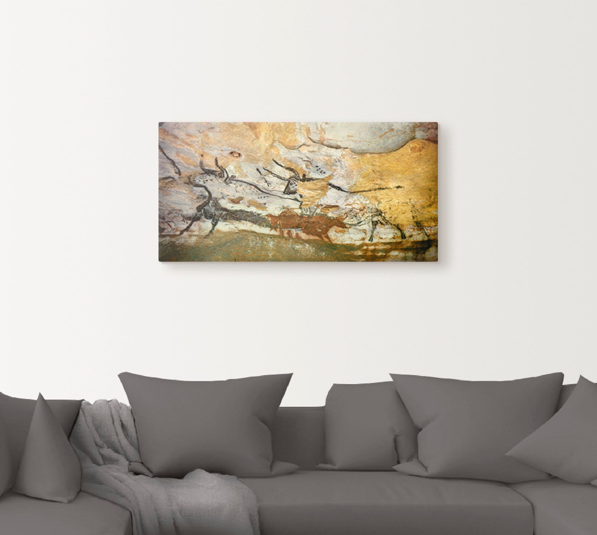 Artland Wandbild »Höhle von Lascaux Stiere«, Wildtiere, (1 St.), als Leinwandbild, Poster, Wandaufkleber in verschied. Grössen