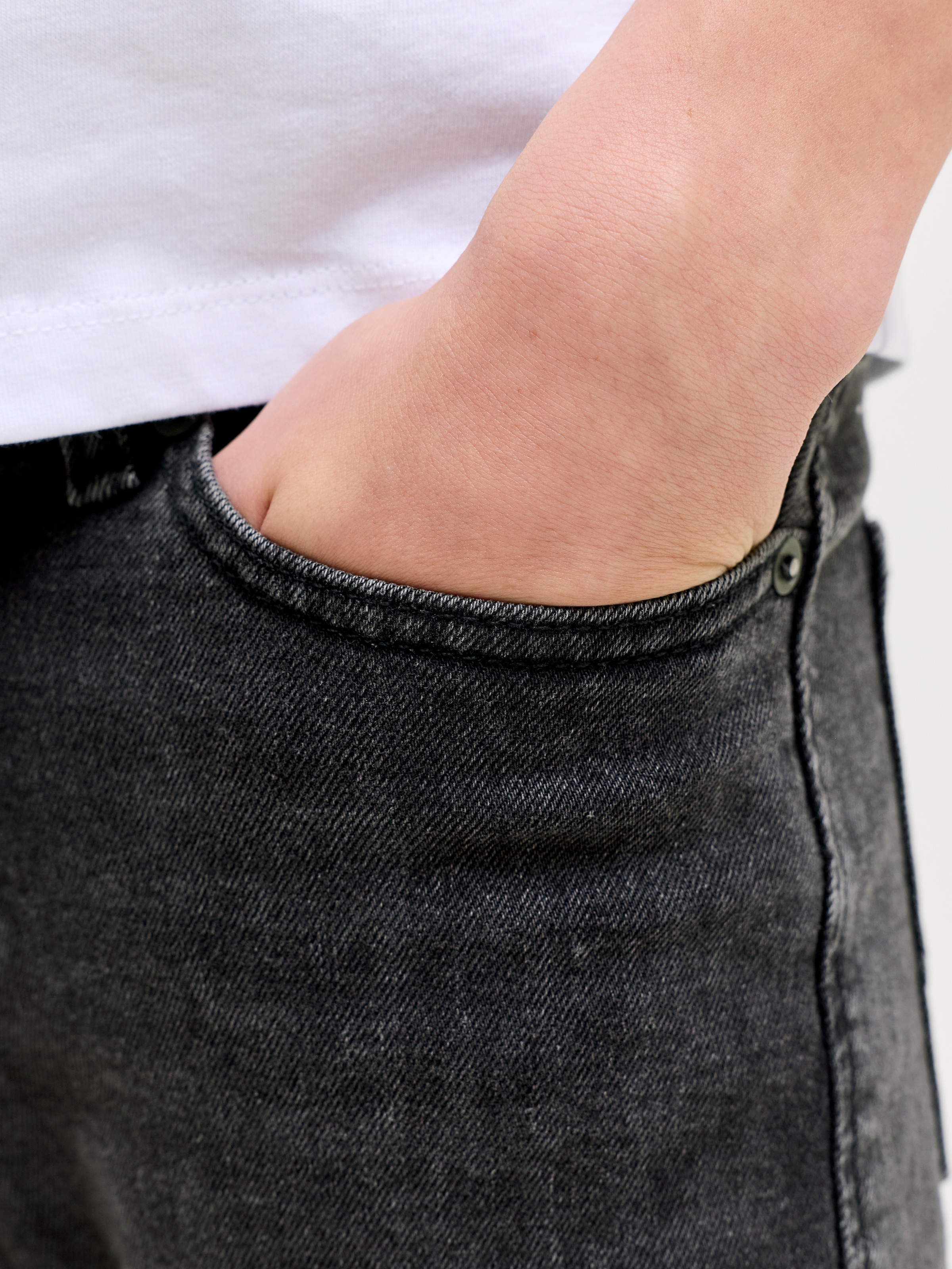 Jack & Jones Junior Short »JJIRICK bequem mit mittlerer Taille für Jungen«  uni, tendance, coupe régulière, tissé