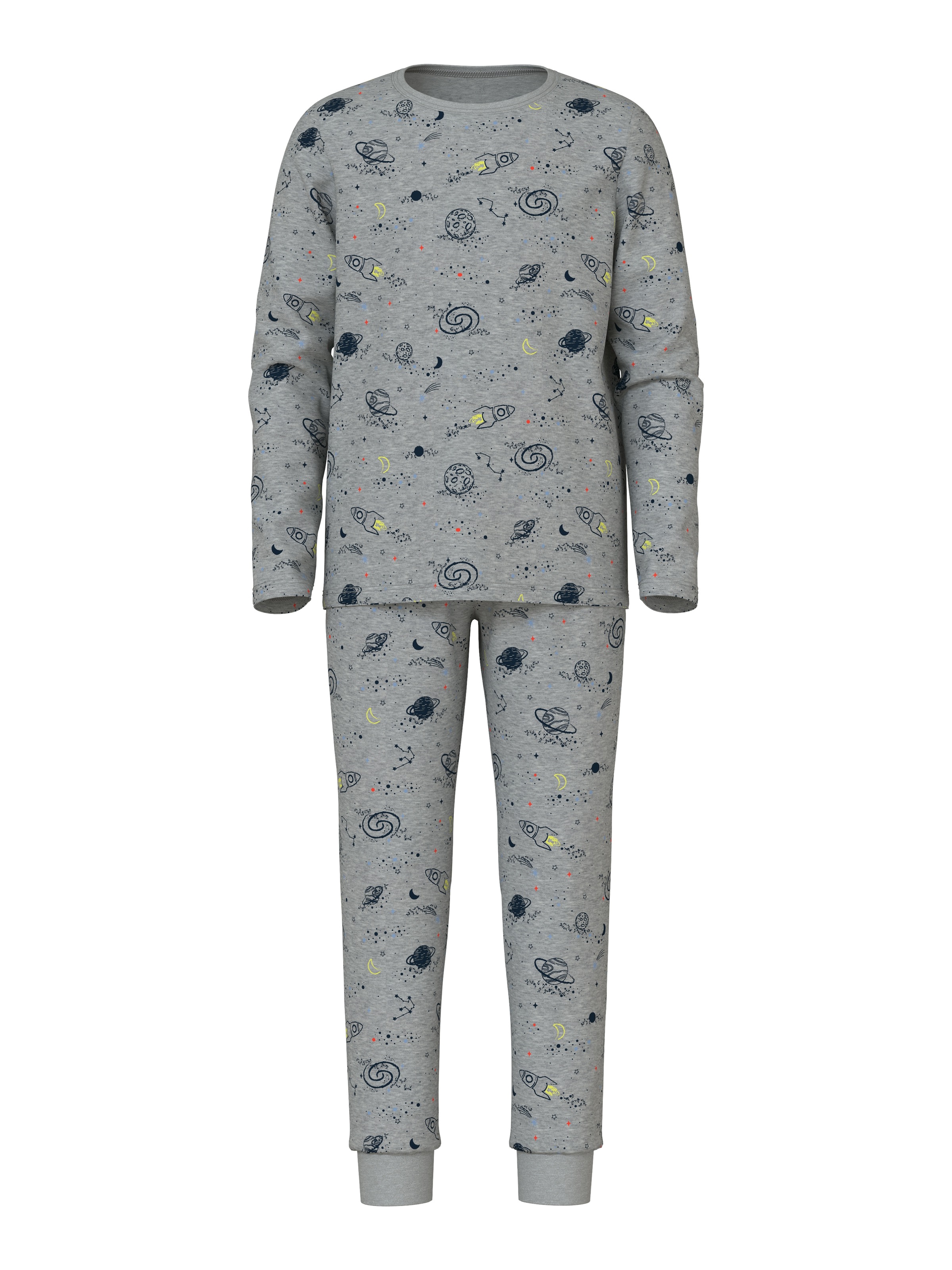 Name It Schlafanzug »NKMNIGHTSET GREY SPACE NOOS« Set, 2 tlg.