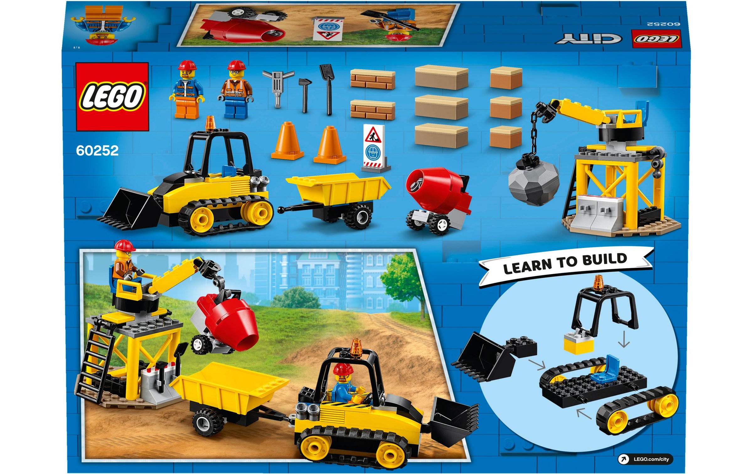 LEGO® Konstruktionsspielsteine »Bagger auf der Baustelle«