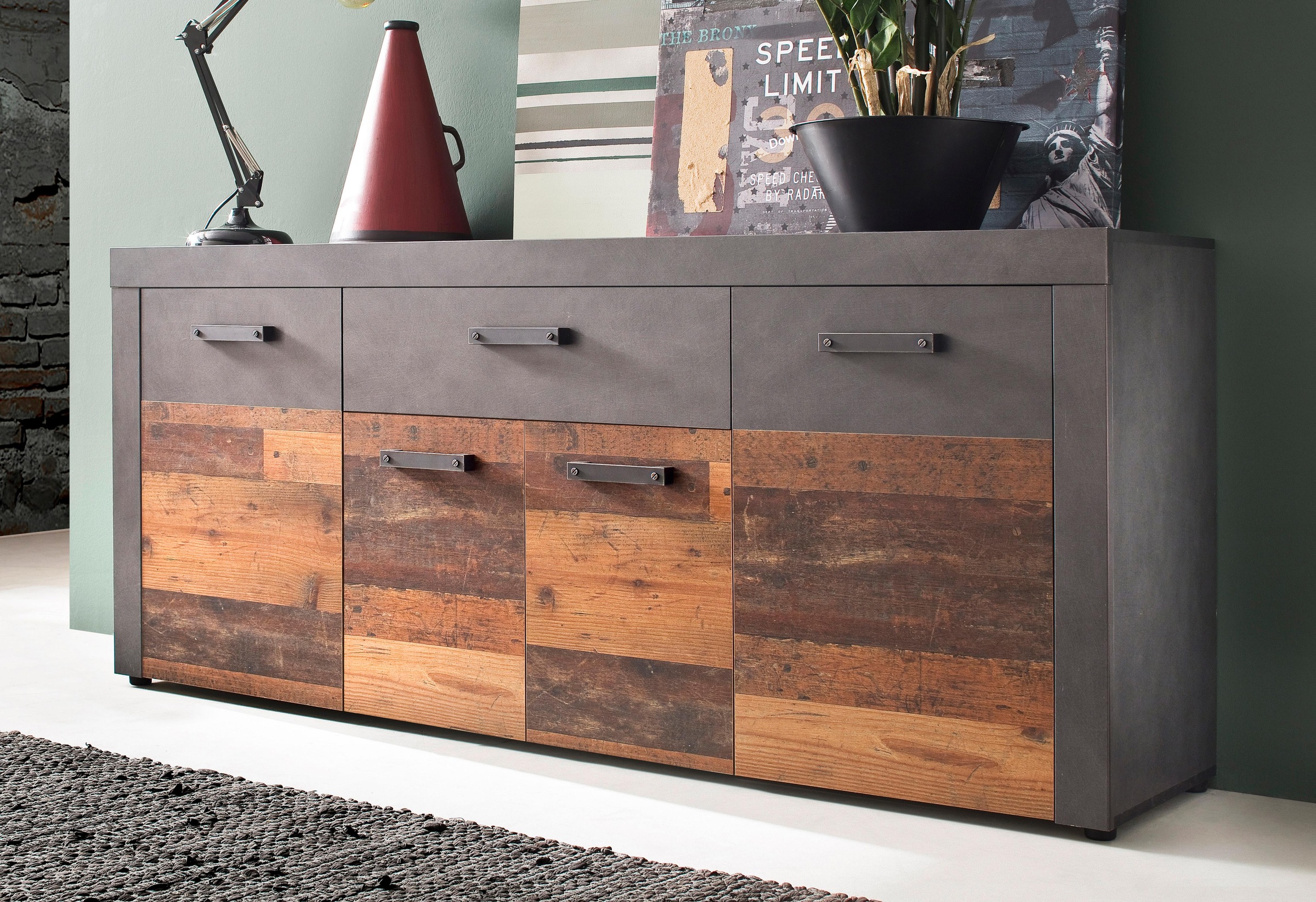 Image of trendteam Sideboard »Indy«, moderner Industrial Style bei Ackermann Versand Schweiz