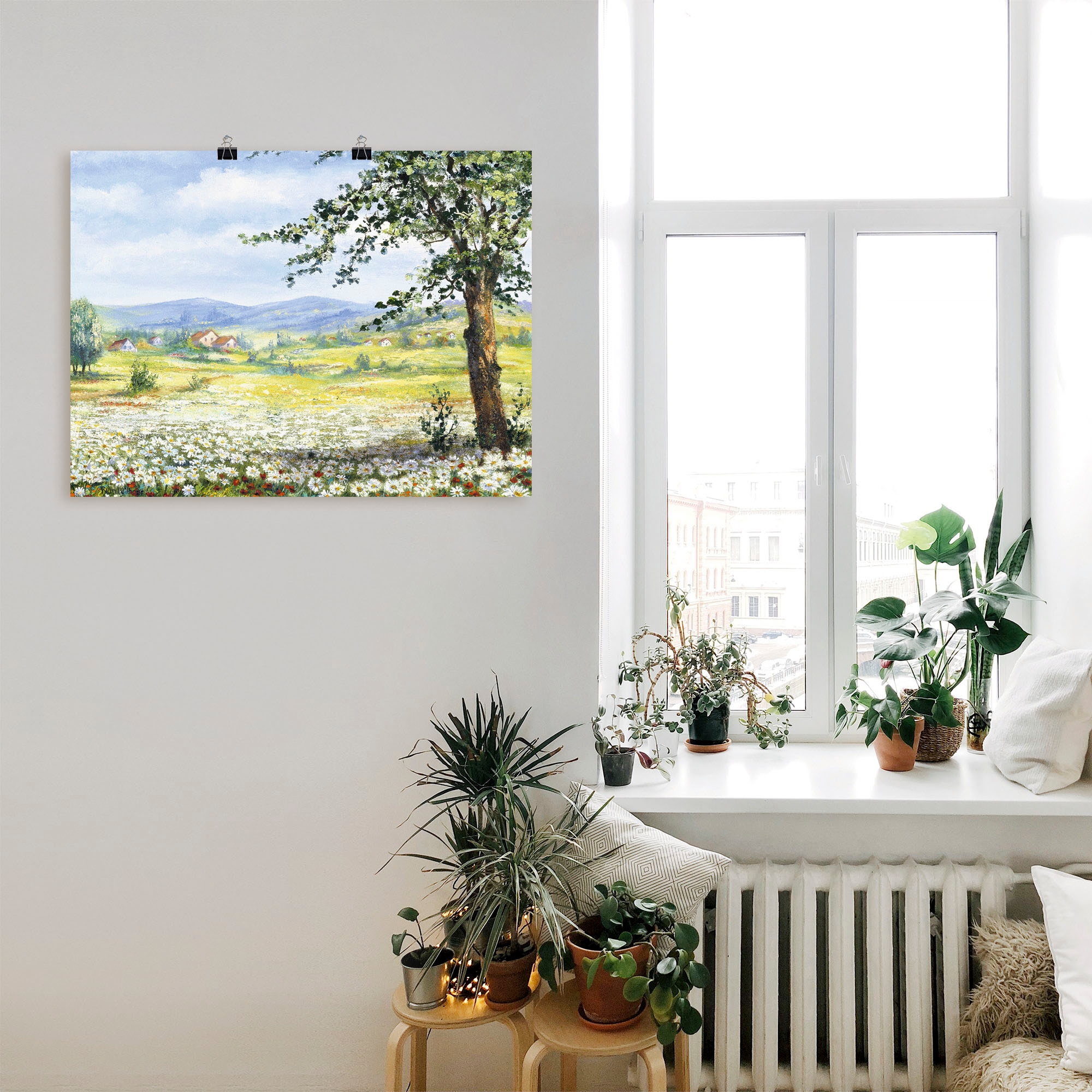 Artland Wandbild »Margeritenfeld«, Wiesen & Bäume, (1 St.), als Poster, Wandaufkleber in verschied. Grössen