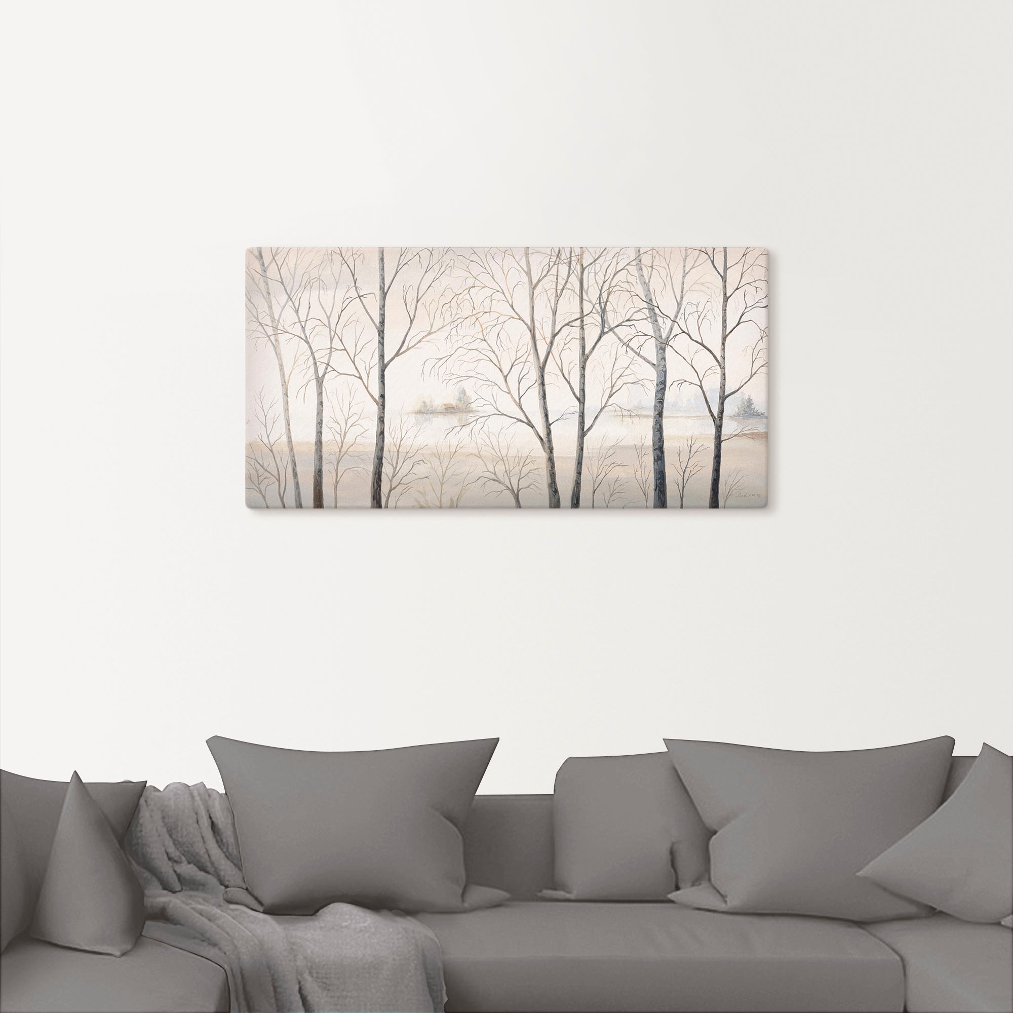 Artland Fresque murale »Seeufer am Wald I« 1 cuis tlg. als Alubild, Leinwandbild in verschied. Grössen