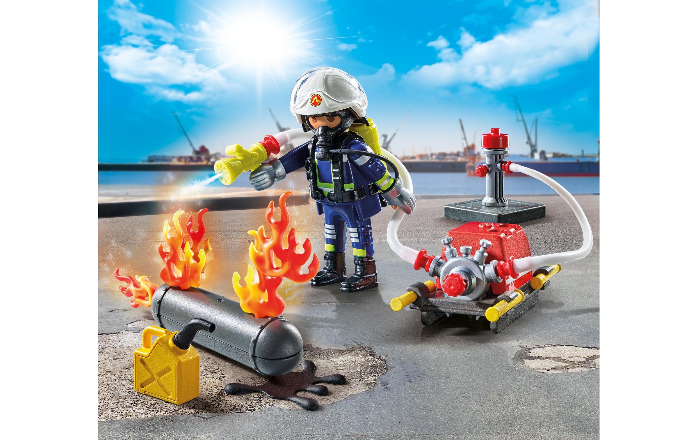 Playmobil® Spielbausteine »Action Heroes Löschung eines Gastanks 71826«