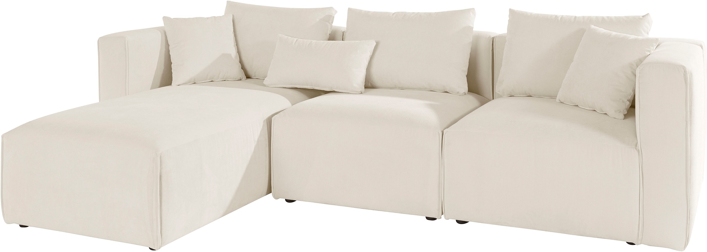 Guido Maria Kretschmer Home&Living Ecksofa »Comfine L-Form«, zusammengesetzt aus Modulen, 3 Bezugsqualitäten und viele Farben