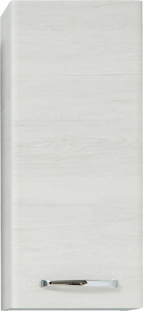 Saphir Hängeschrank »Quickset Wand-Badschrank 30 cm breit mit 1 Tür und 2 Glas-Einlegeböden« Badezimmer-Hängeschrank inkl. Türdämpfer, Griffe in Chrom Glanz