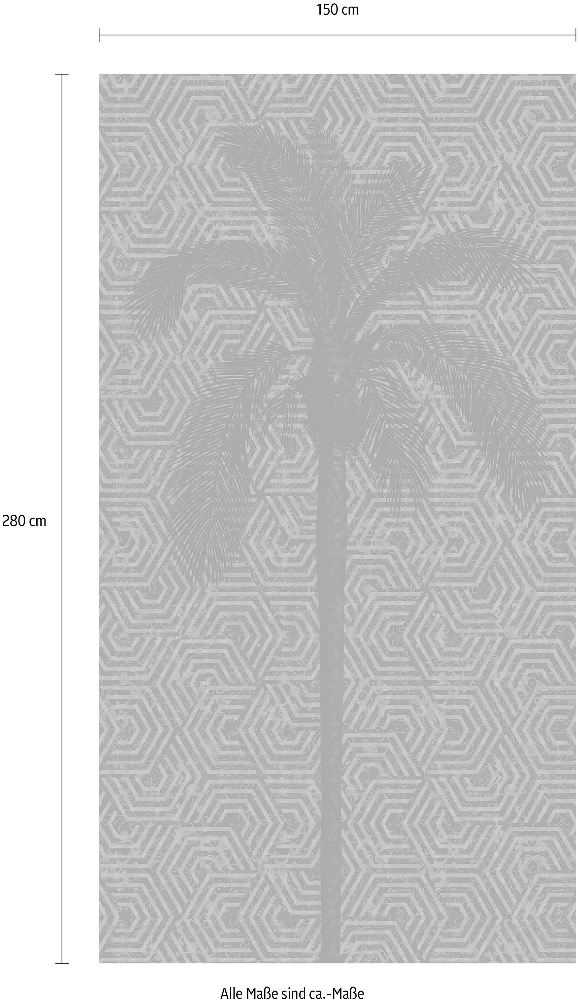 Komar Vliestapete »Digitaldruck Vlies - Silhouette - Grösse 150 x 280 cm«, bedruckt, Wohnzimmer, Schlafzimmer