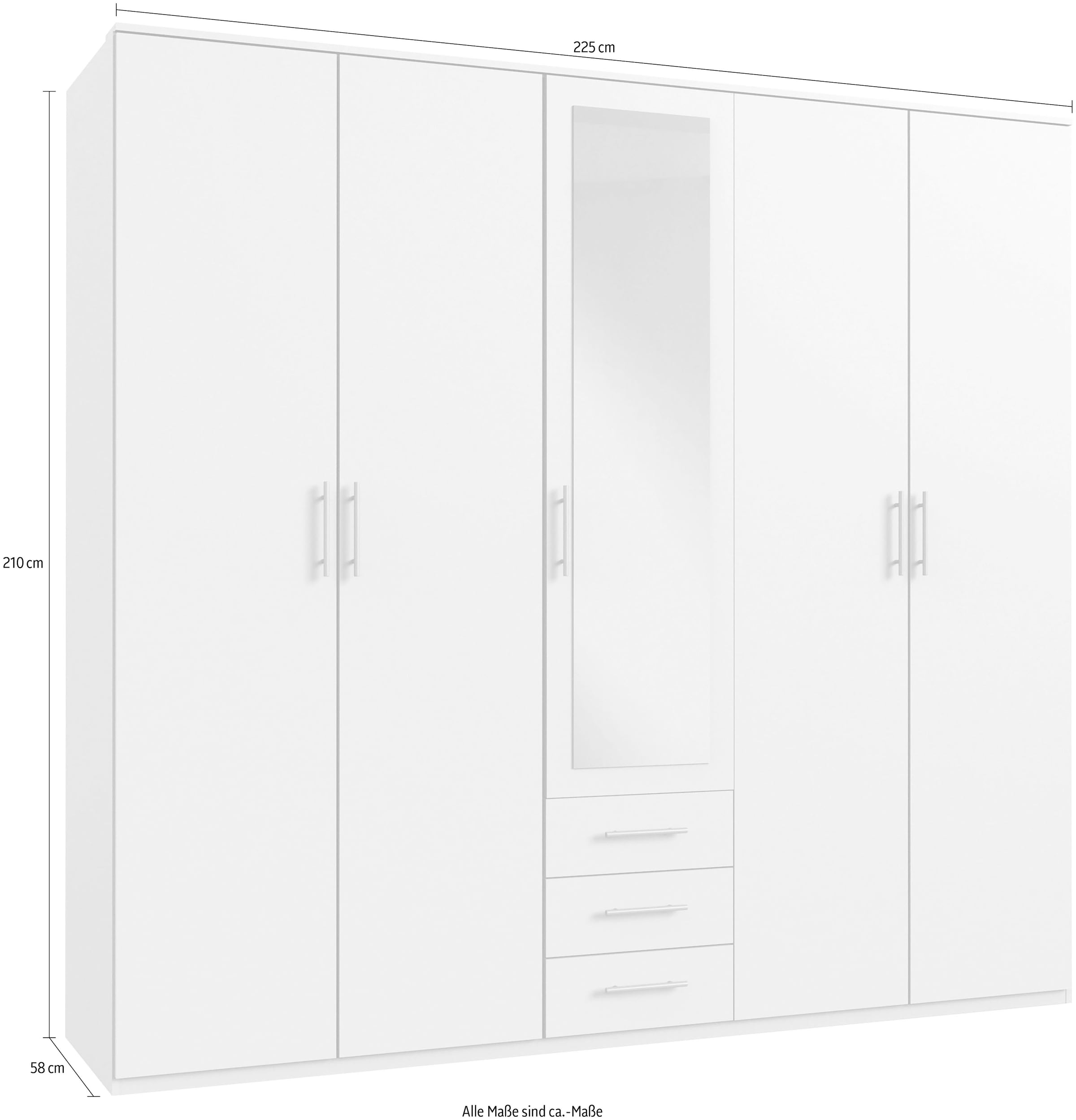 Wimex Kleiderschrank »Ben« mit jeweils drei Schubkästen