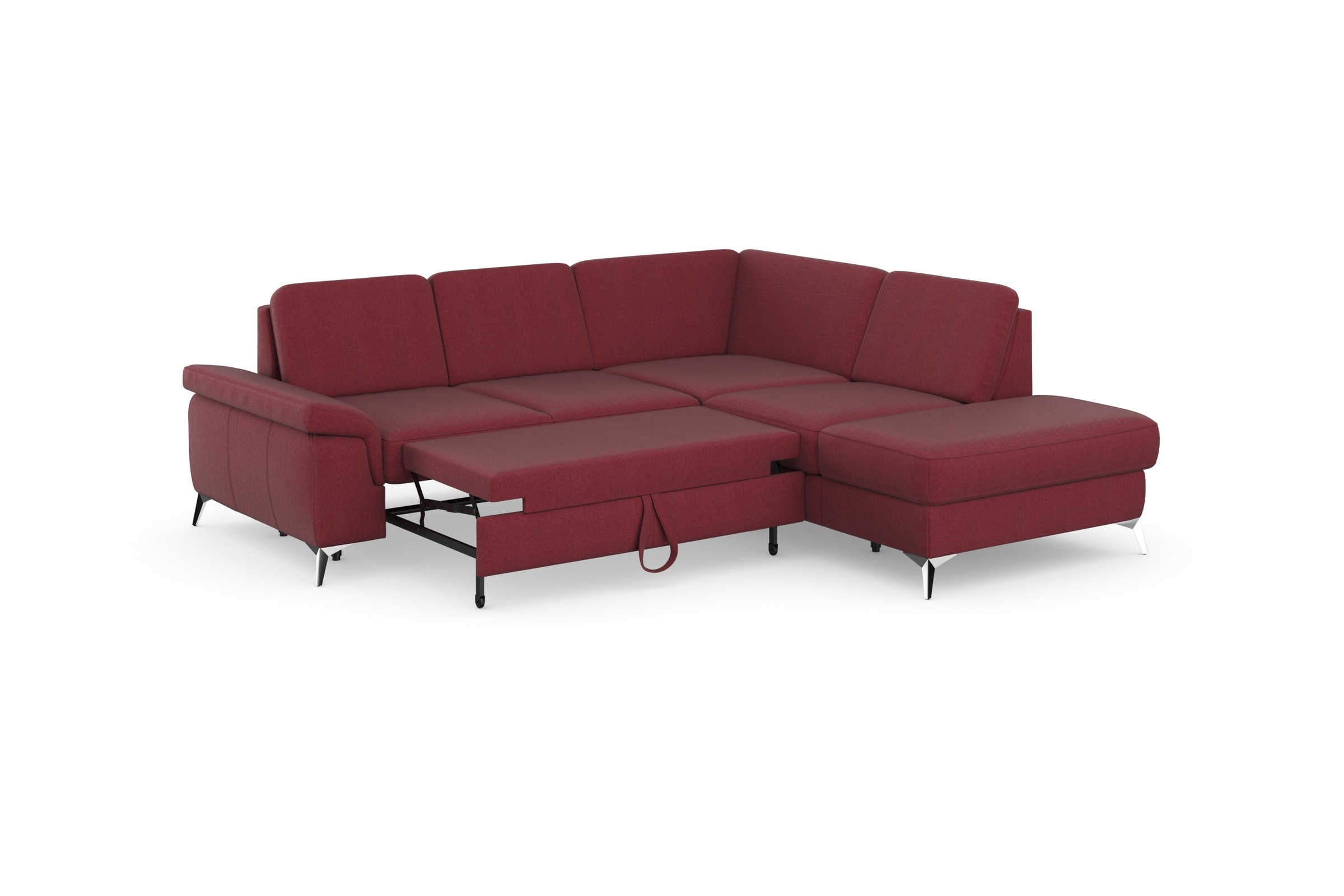 sit&more Ecksofa »Padua L-Form«, inklusive Sitztiefenverstellung, Armteilfunktion und Federkern