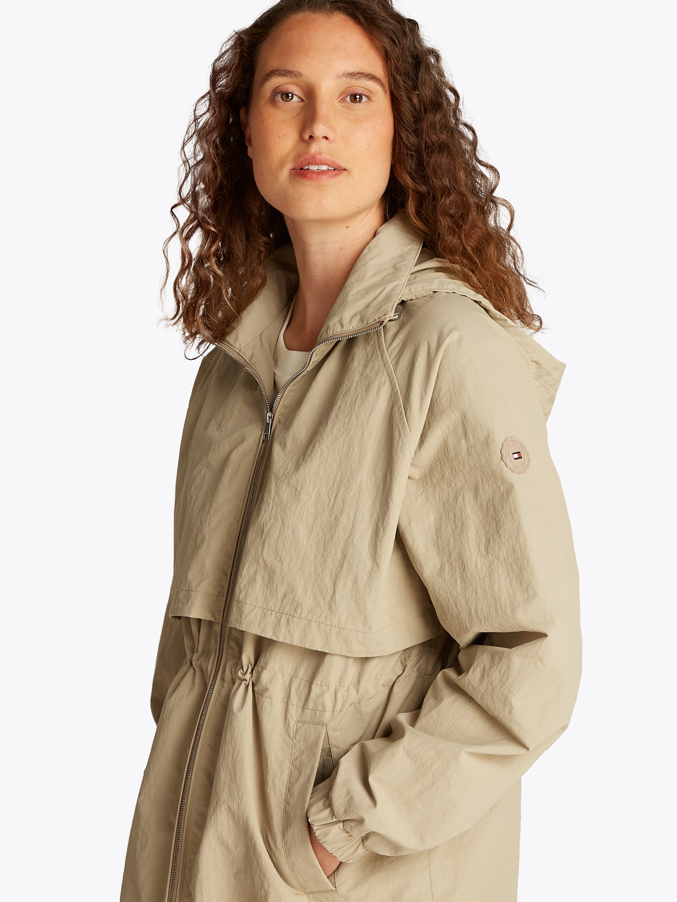 Tommy Hilfiger Windbreaker »NYLON CRINKLE WINDBREAKER«, in Crinkle-Qualität