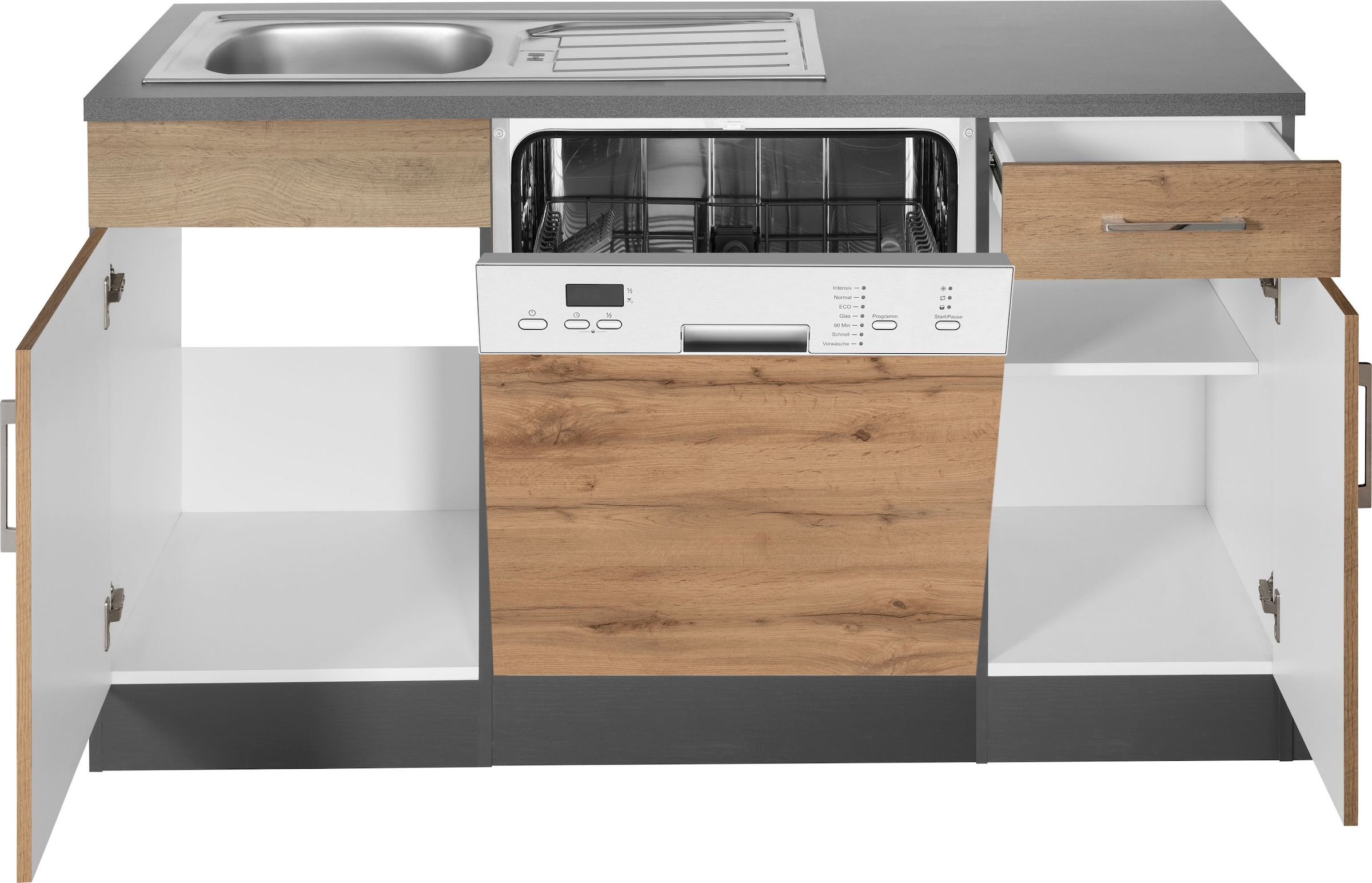 KOCHSTATION Cuisine d'angle »KS-Colmar« sans appareils électriques, largeur d'installation 210/210 cm