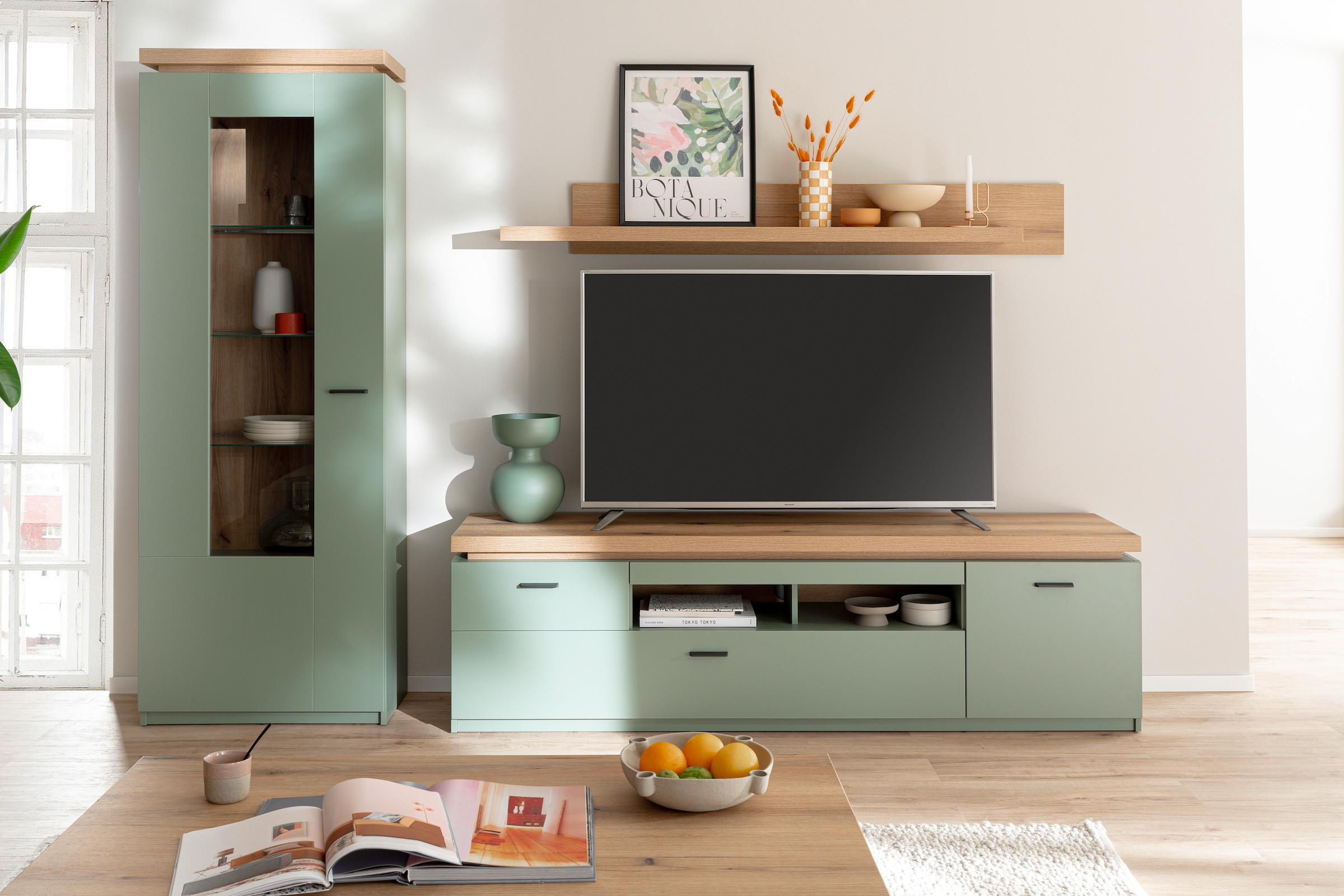 MCA furniture Meuble mural »MONIZ Wohnkomination 2« Komplett-Set, 3 cuis tlg.