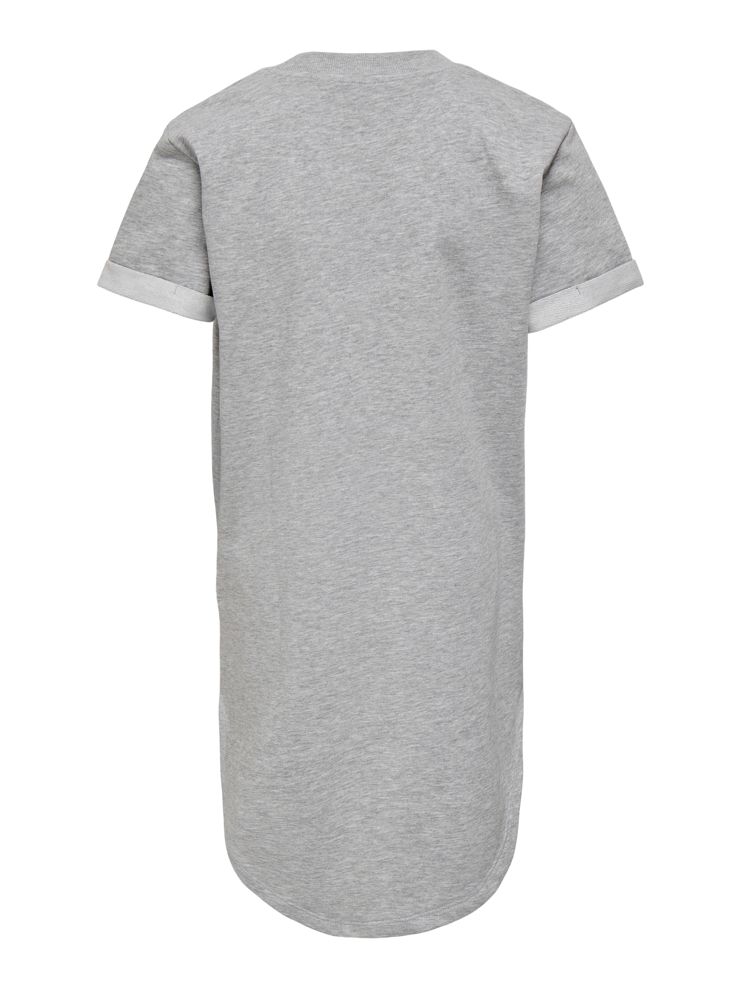 KIDS ONLY Robe en sweat »KOGINE S/S DRESS VD ZA JRS« mit abgerundetem Saum, hinten etwas länger geschnitten