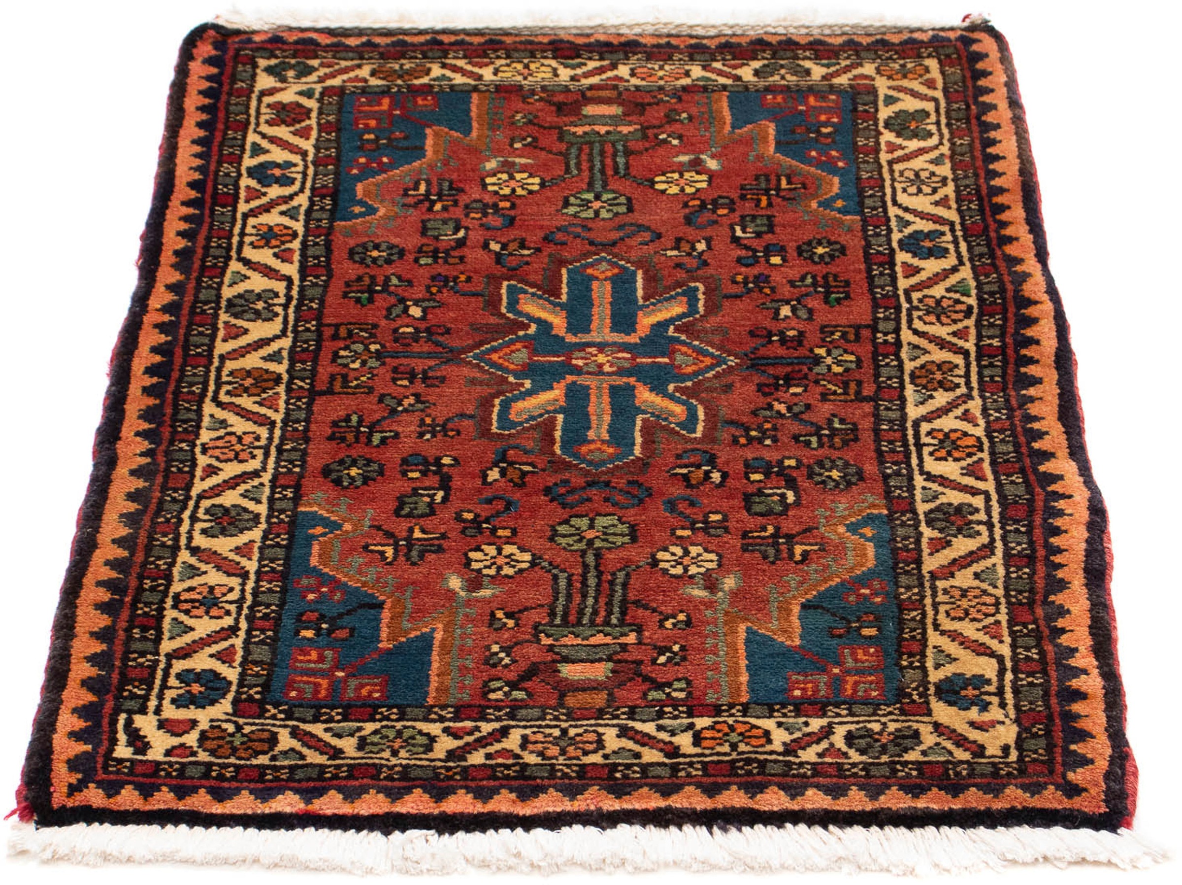 Image of morgenland Orientteppich »Perser - Nomadic - 84 x 62 cm - braun«, rechteckig, 10 mm Höhe, Wohnzimmer, Handgeknüpft, Einzelstück mit Zertifikat bei Ackermann Versand Schweiz