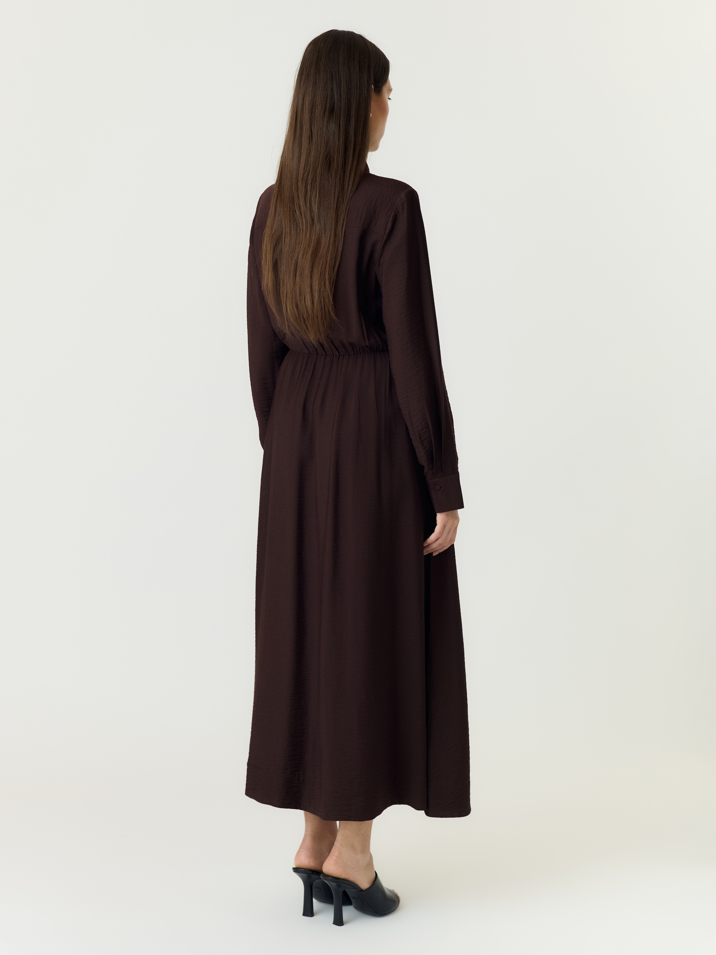 Y.A.S Blusenkleid »YASSAFERA LS LONG SHIRT DRESS S. NOOS« Viskosemischung, regular fit