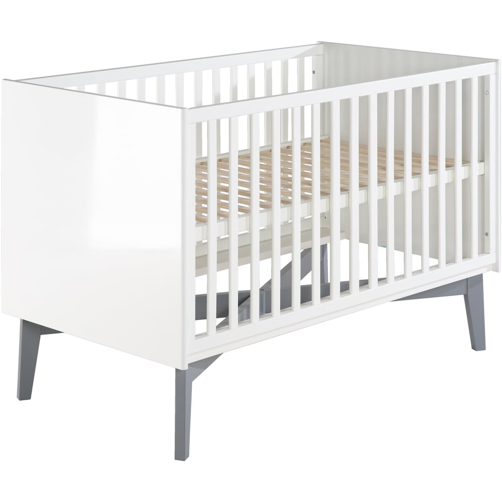 roba® Babyzimmer-Komplettset »Retro 2«, (Set, 3 St., Kinderbett, Schrank, Wickelkommode)