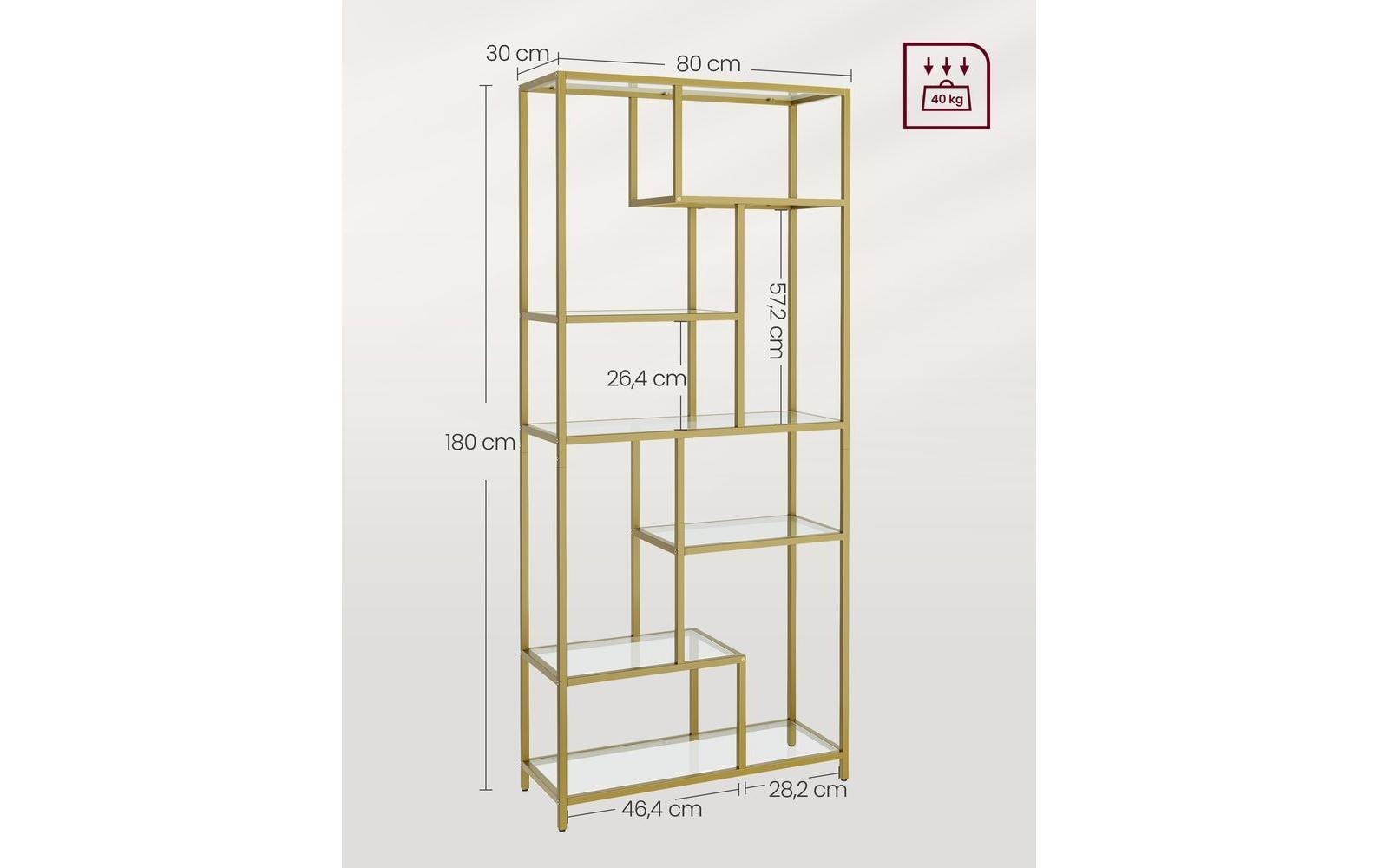 VASAGLE Regal »6 Ablagen 80 x 180.3 cm«